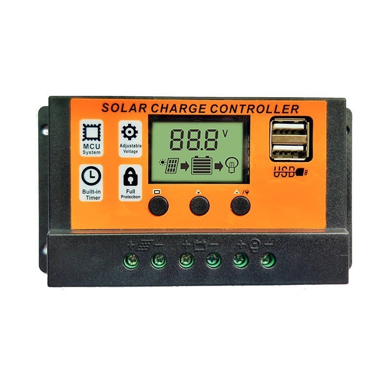 100A MPPT Solar Panel Regulator Charge Controller Auto Focus Tracking 12/24V US