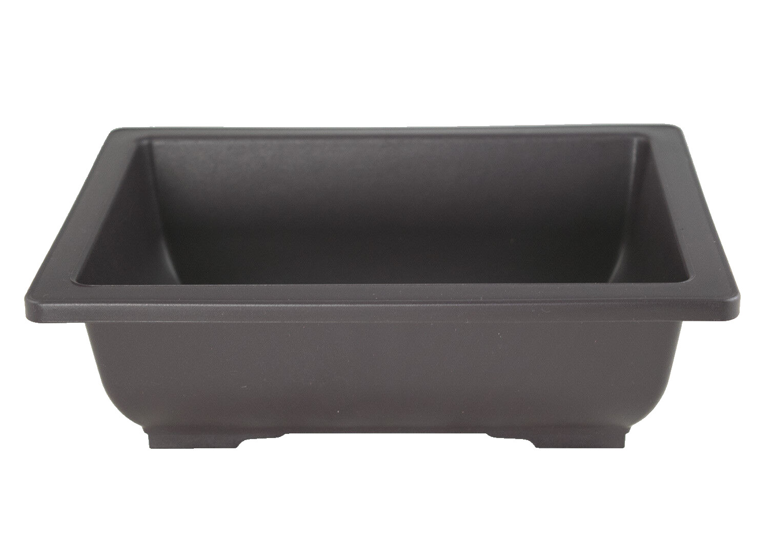 8 Rectangular Plastic Bonsai / Cactus & Succulent Pot 10″x 7.5″x 3″ Dark Brown