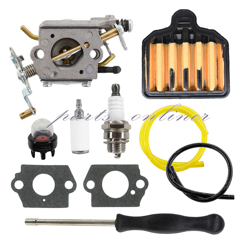 Carburetor Kit For Poulan Pro PR5020 20 in. 50cc 2-Cycle Gas Chainsaw Air Filter