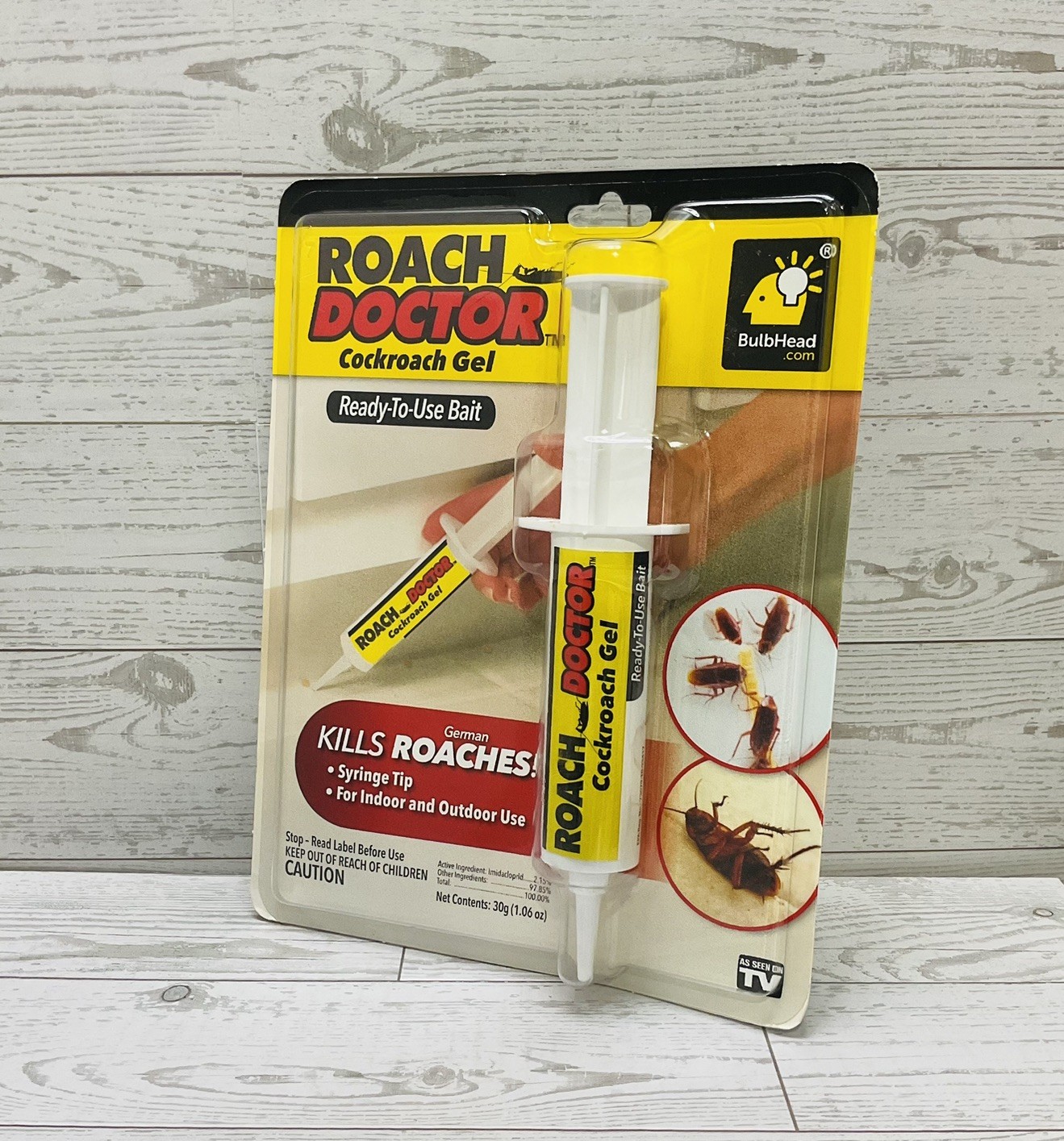 BulbHead Roach Doctor Cockroach Gel Ready To Use Bait Syringe New