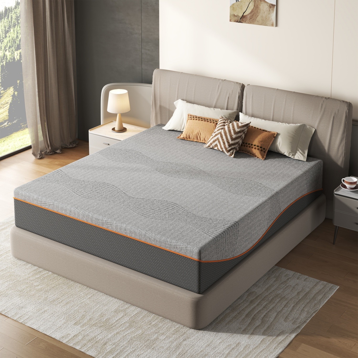 14″ Full/Queen/King Size Memory Foam Mattress Medium Soft CertiPUR-US Certified