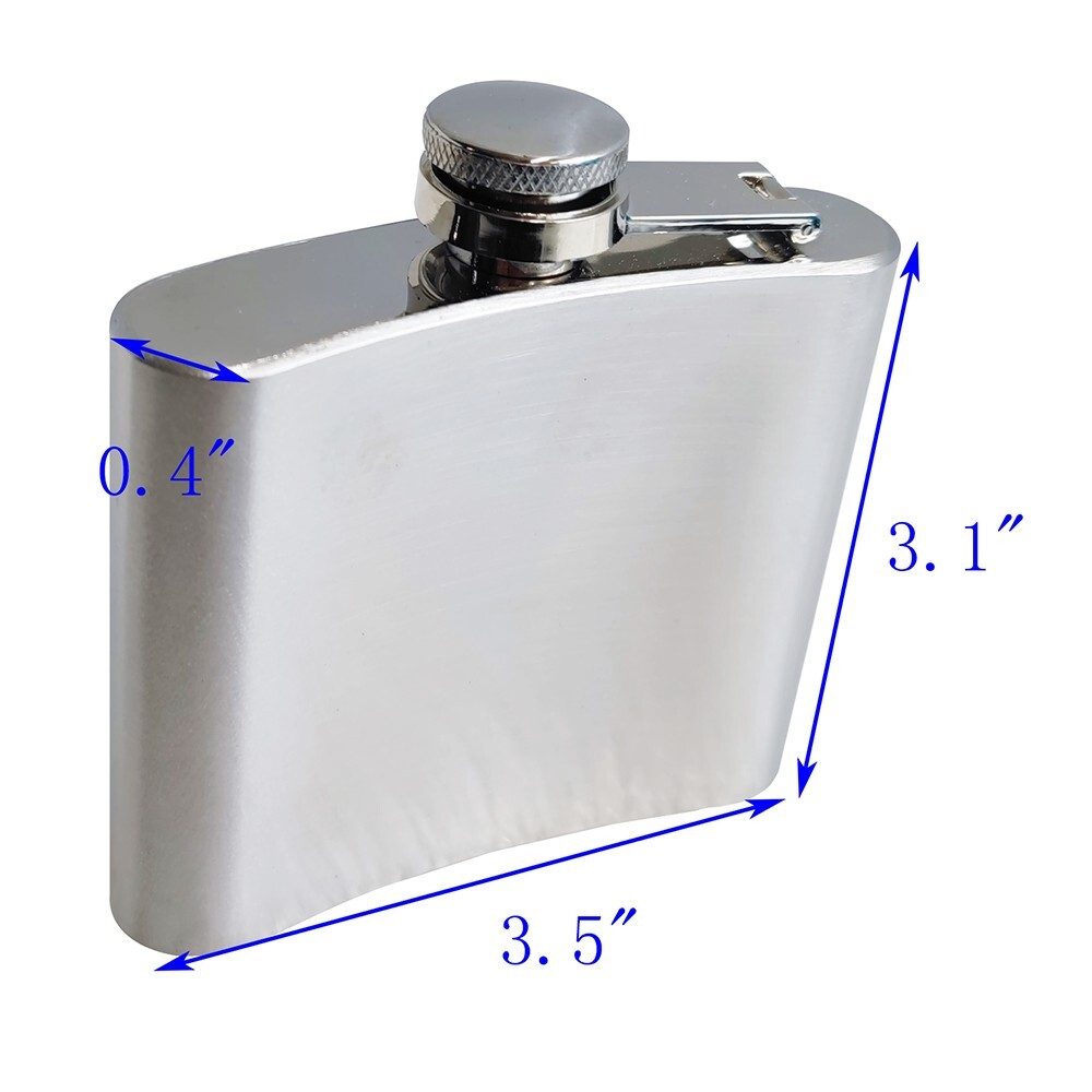 5oz Pocket Flask with Portable Funnel Portable Alcohol Wine Bottle Stainless
