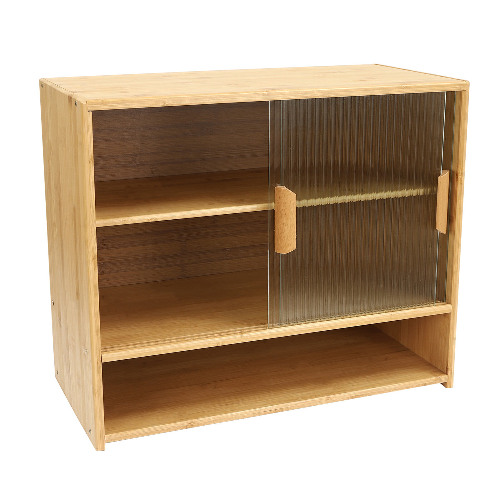 Small Bamboo Kitchen Pantry Sideboard Freestanding Countertop Storage Cabinet US