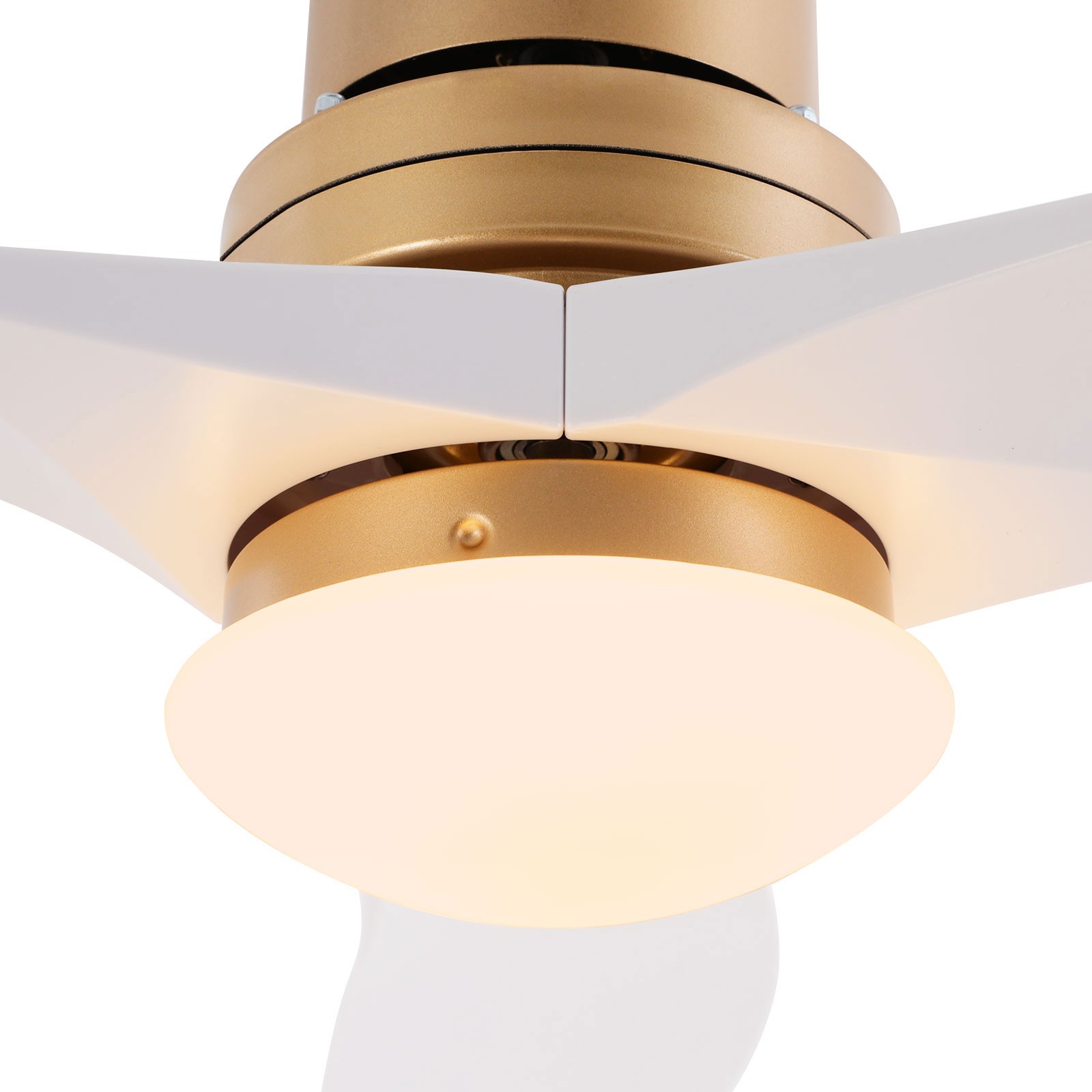 Modern Ceiling Fan Light Quiet 30dB 6 Speed 1/2/4/8H Timer LED with Remote