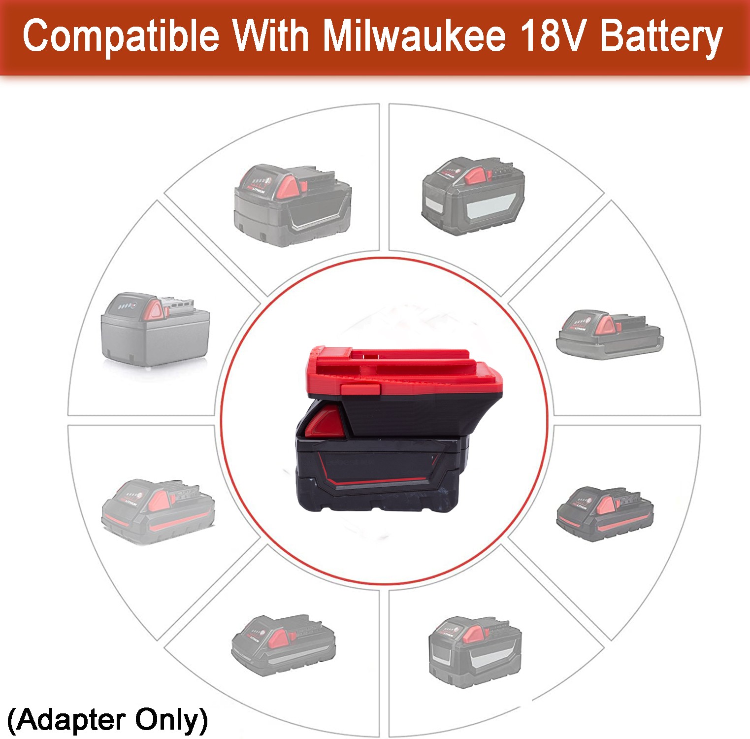 Battery Adapter For Milwaukee 18V LI-ion Battery To For Hilti 22V Power Tools