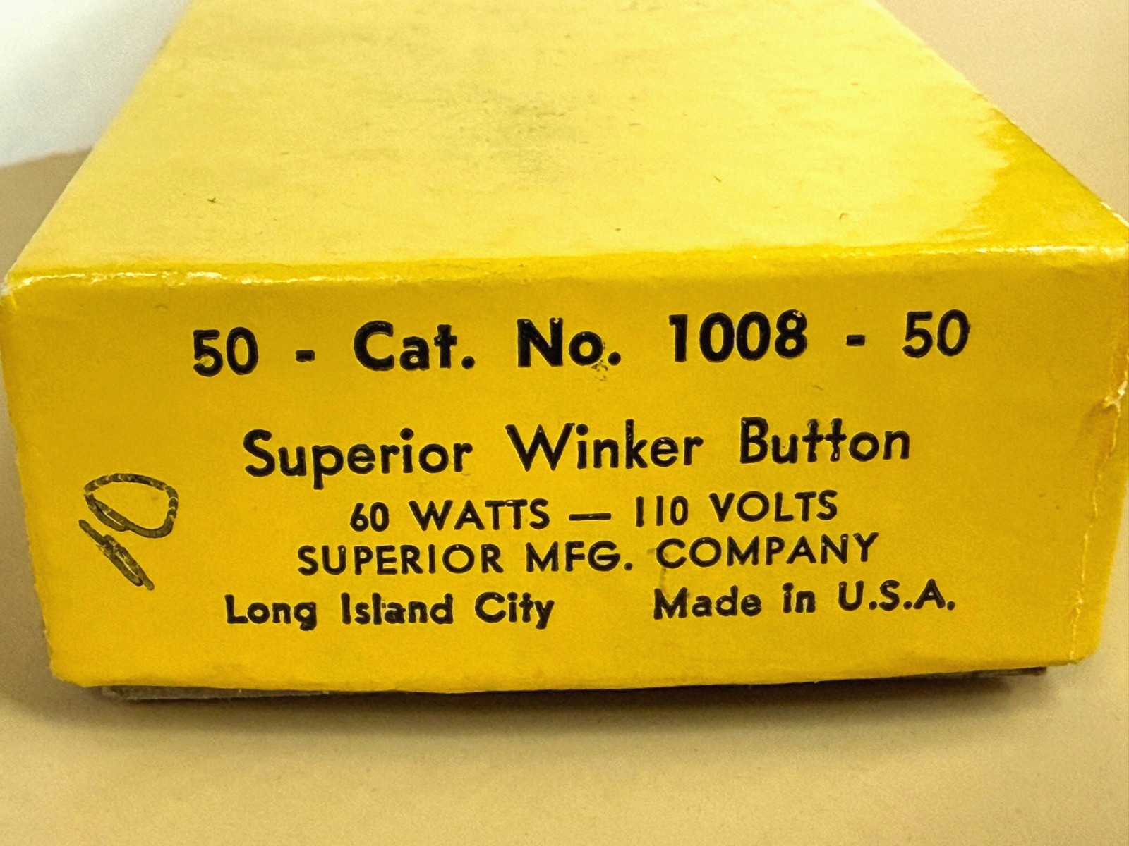 Winker FLASHER Twinkle BLINKING 60W 120V 60 Watts USA Superior Mfg Co NEW 1008