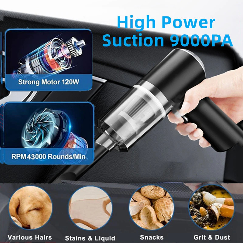 120W Handheld Cordless Vacuum Cleaner Small Mini Portable Car Auto Home Wireless