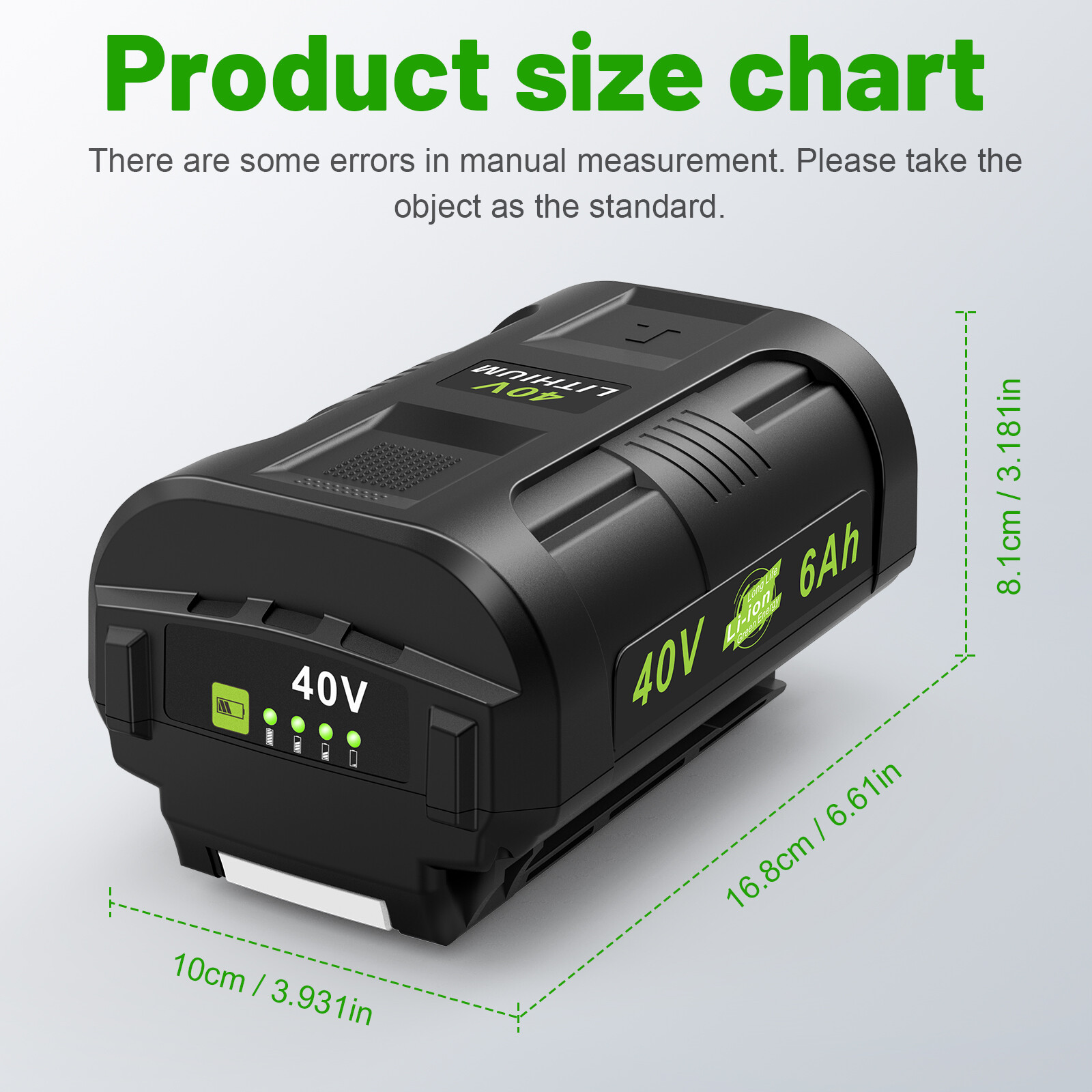 40V 6.0Ah Battery for Ryobi 40 Volt Lithium OP4050 OP40602 OP40261 OP4060 OP4030