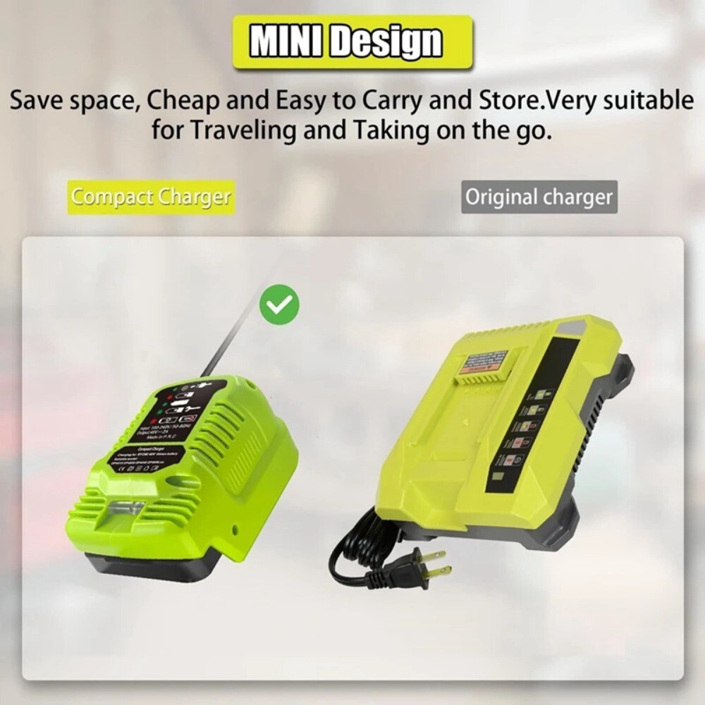 Charger for Ryobi 40V Battery OP401 Charger OP4015 OP4026 OP4030 OP4040 OP4050