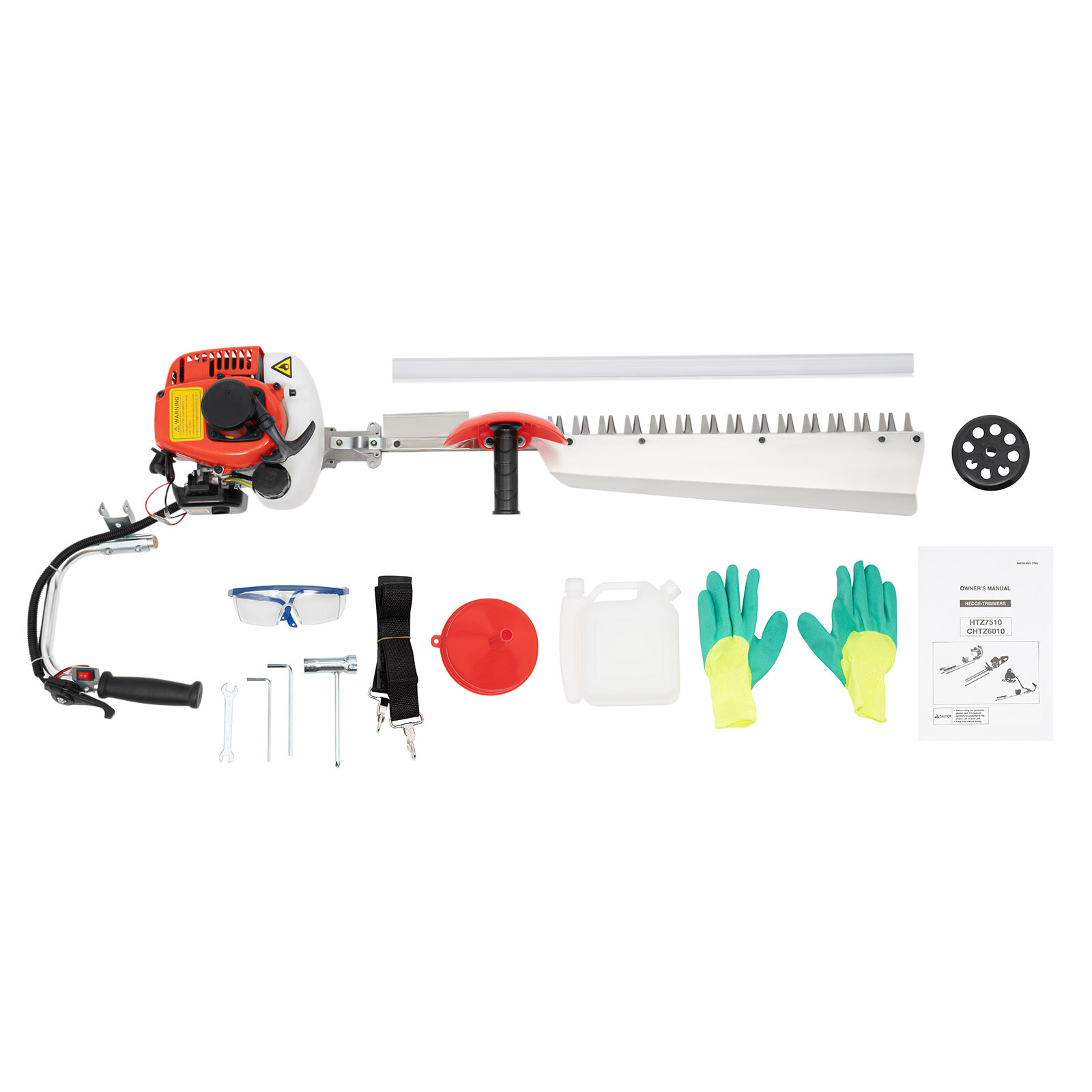 Gasoline Hedge Trimmer Gas Powered Handheld Hedge Trimmer 27.56″ Blade Cordless