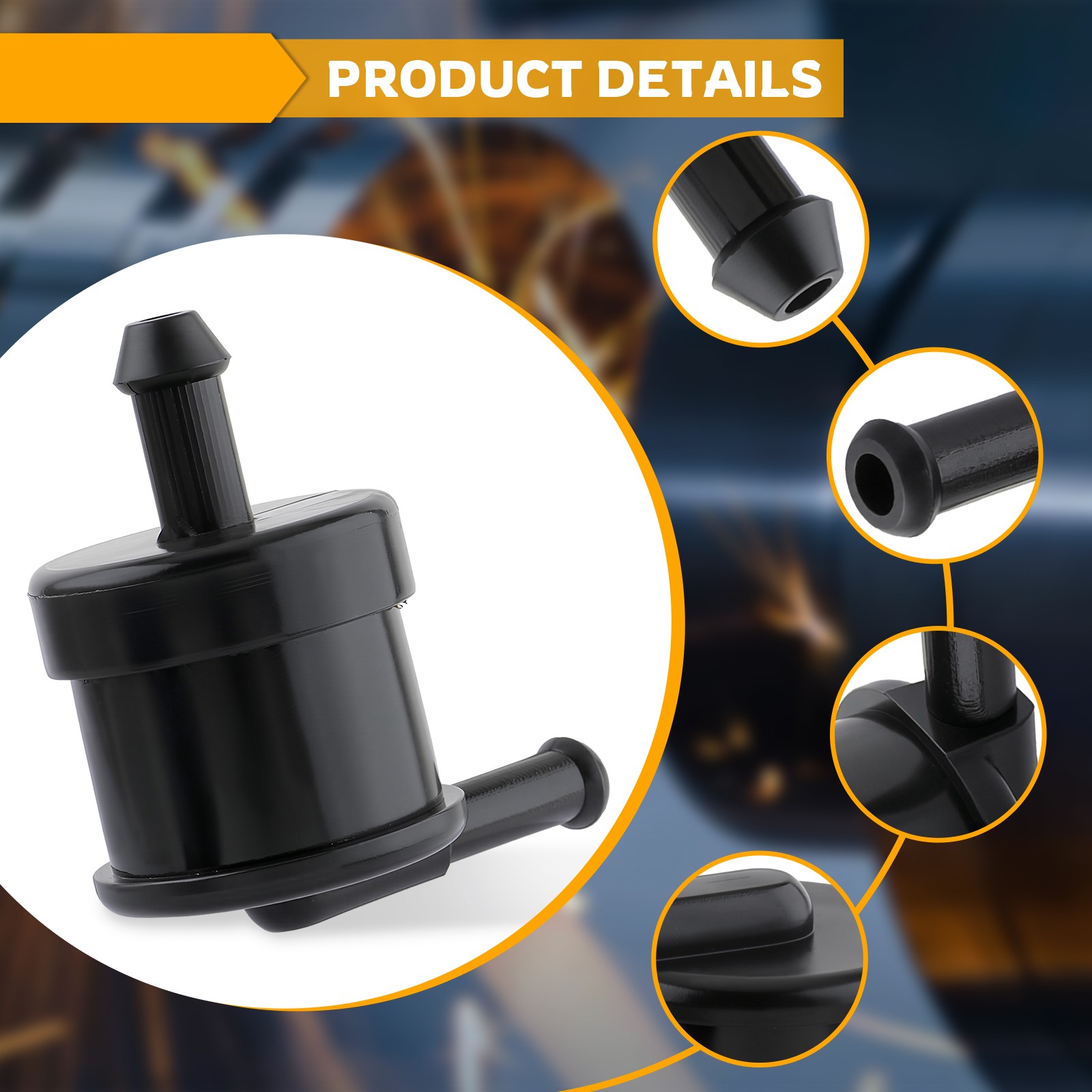 For Husqvarna 576618101 & 584648201 Fuel Check Valve & Rubber Grommet Set