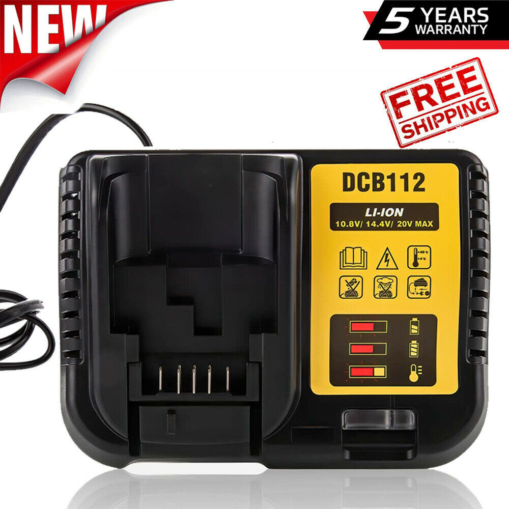 1/2pack 20V For DeWALT Max Lithium Ion DCB201 DCB203 DCB207 Battery or Charger