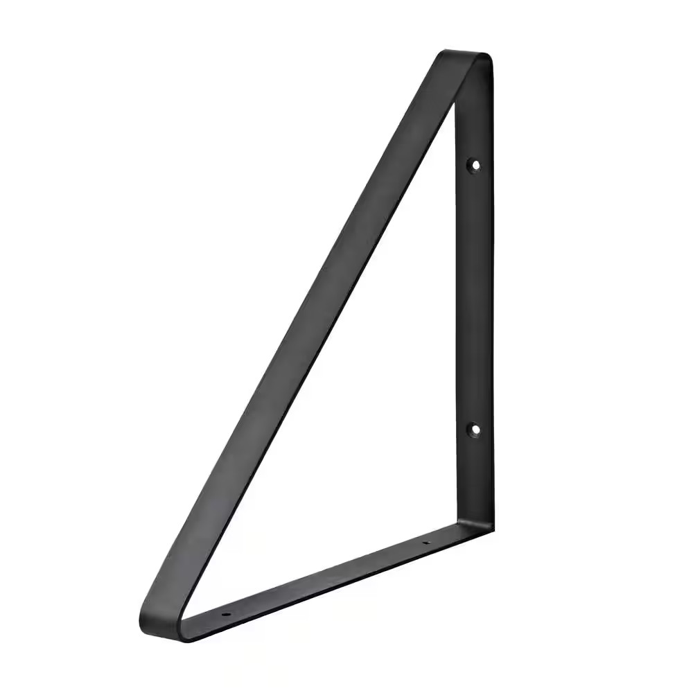 BERMUDA 9.8 In. Black Steel Shelf Bracket