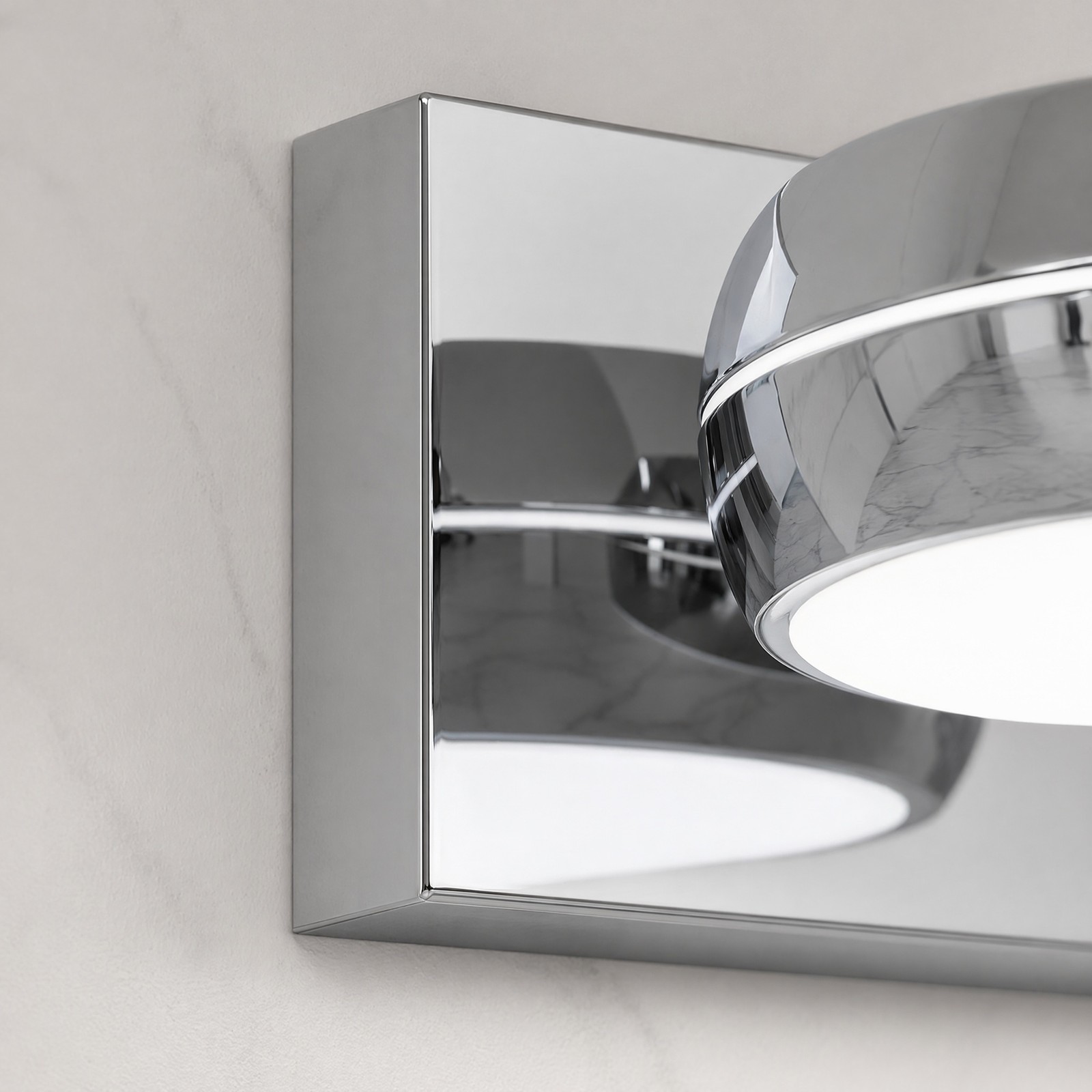 35 in Bathroom Modern Chrome LED Vanity 5 Light Over Mirror Wall Sconce Fixture