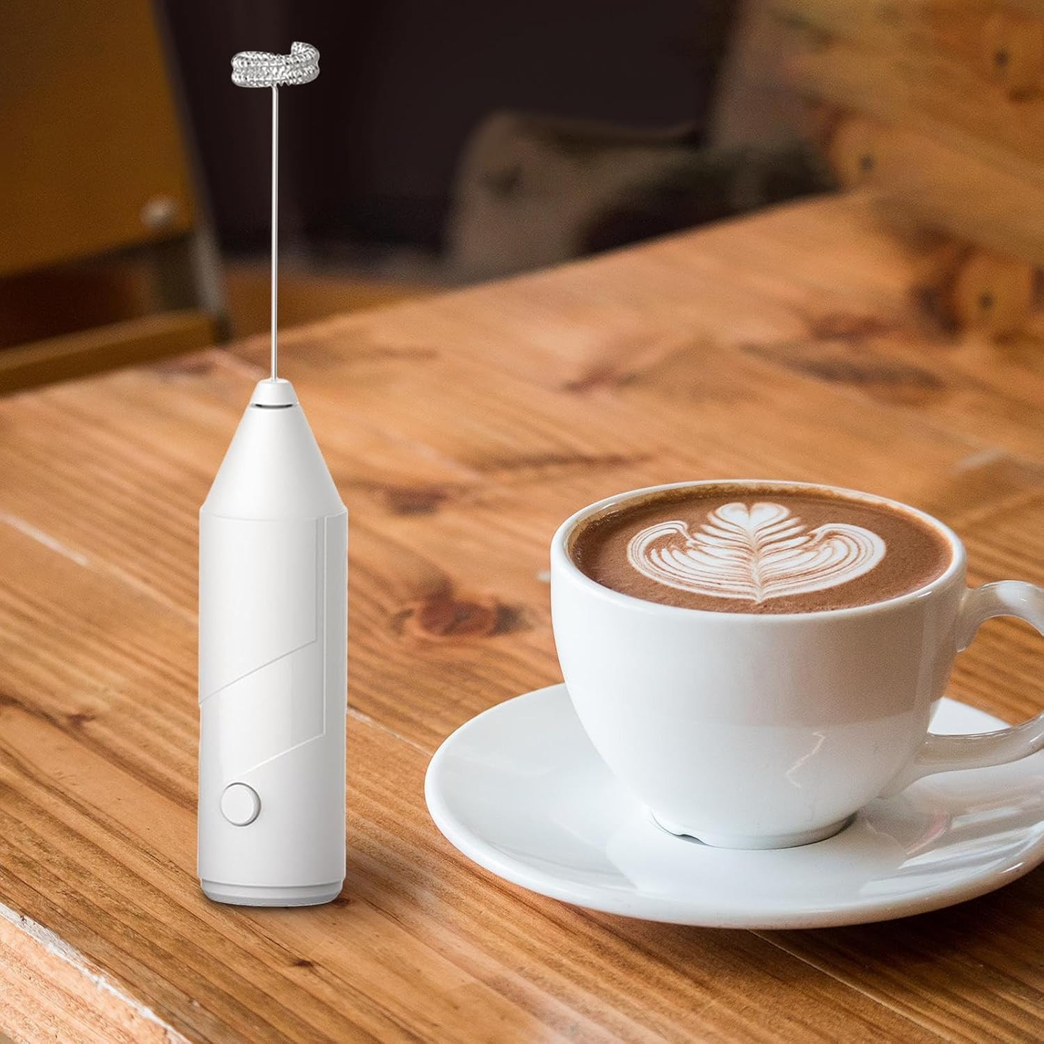 Battery Operated Handheld Electric Milk Frother Mini Coffee Whisk Drink Stirrer