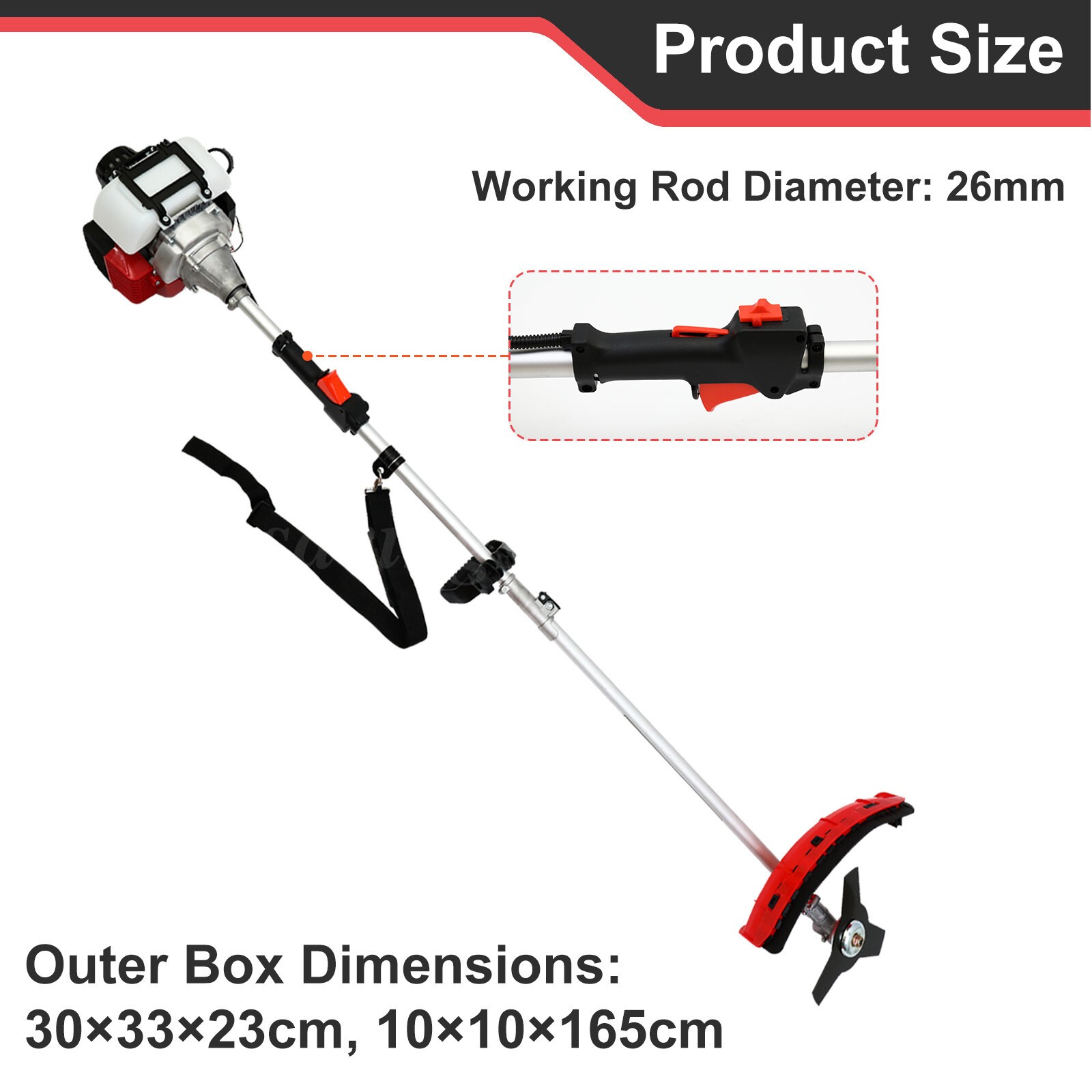 31CC 4-stroke Grass String Trimmer Lawn Mower Gas Trimmer WeedEater Powerful