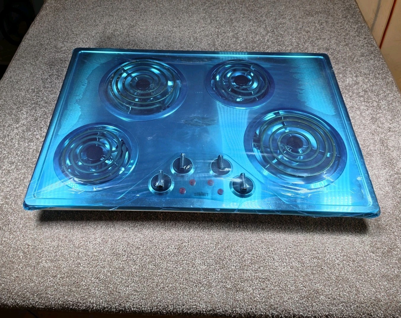 Summitt 30 in Electic Range Cooktop in Stainless Steel with 4-Elements CR430SS