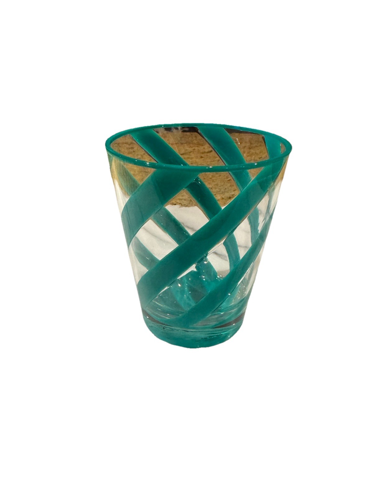5 Brand New never Been Used Firorira Un Giardino Methacrylate Glasses In Green