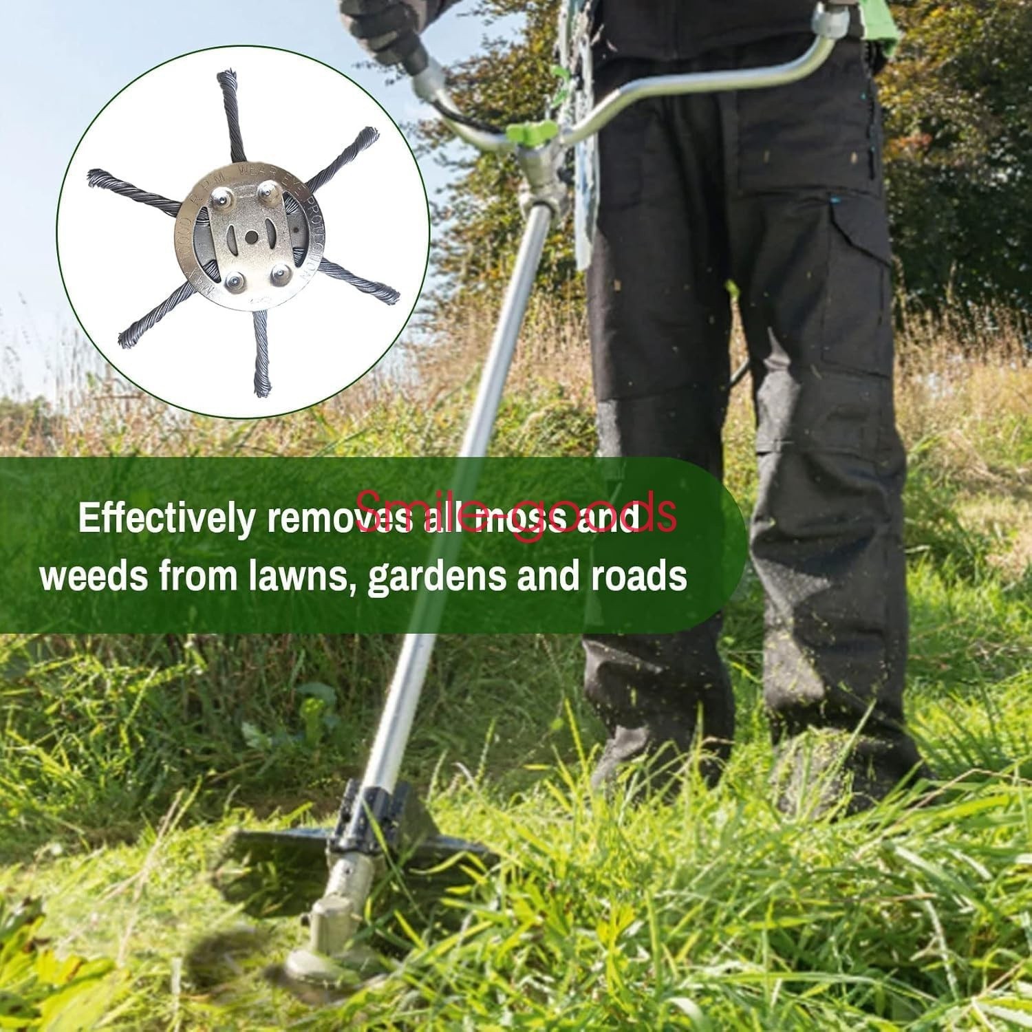 Lawn Mower Steel Wire Grass Trimmer Head Brush Cutter Weed Eater Trimmer Head US