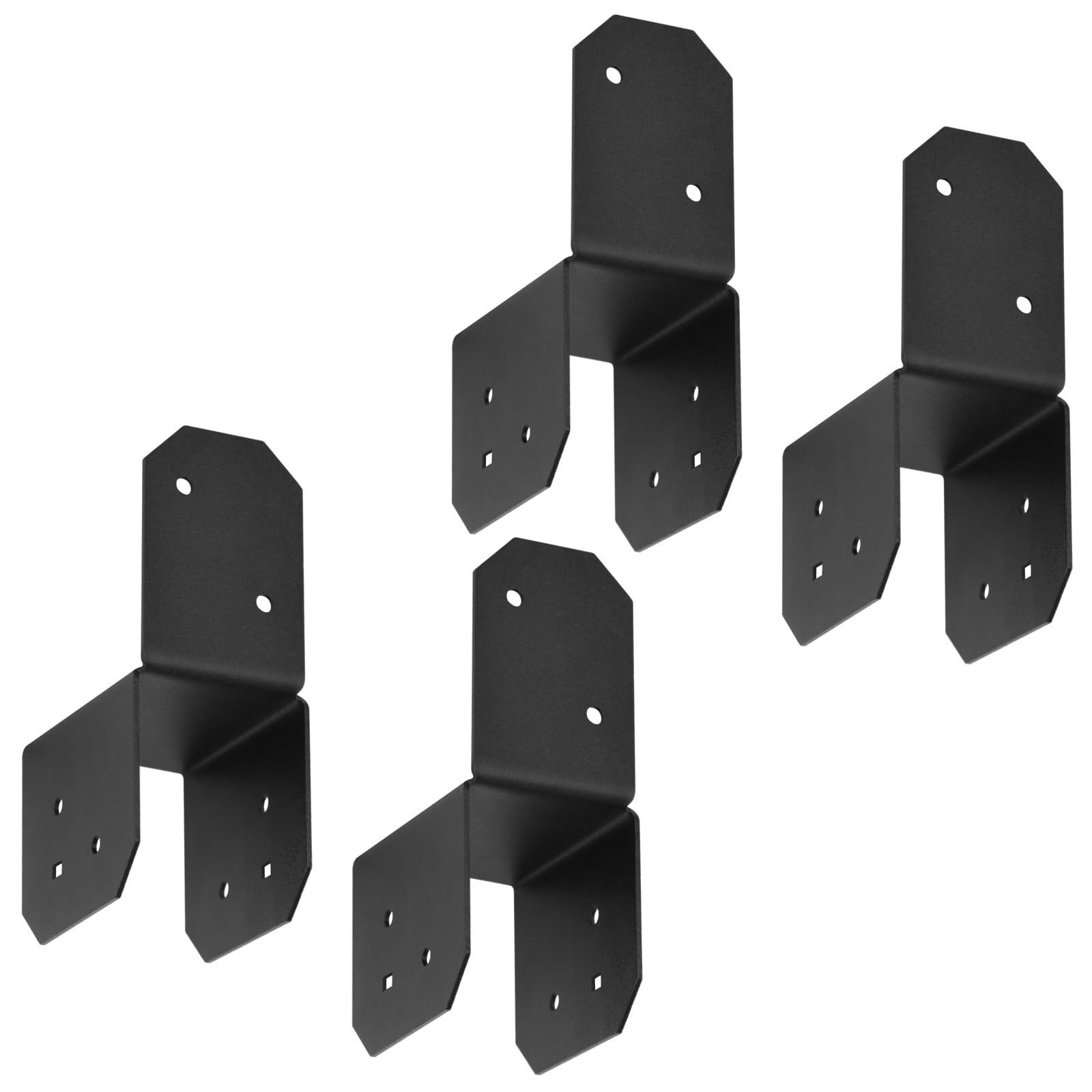 8 Pcs 2×4 Joist Anchor Connector, Post Caps Tie Bracket for Pergola, 17 Gauge