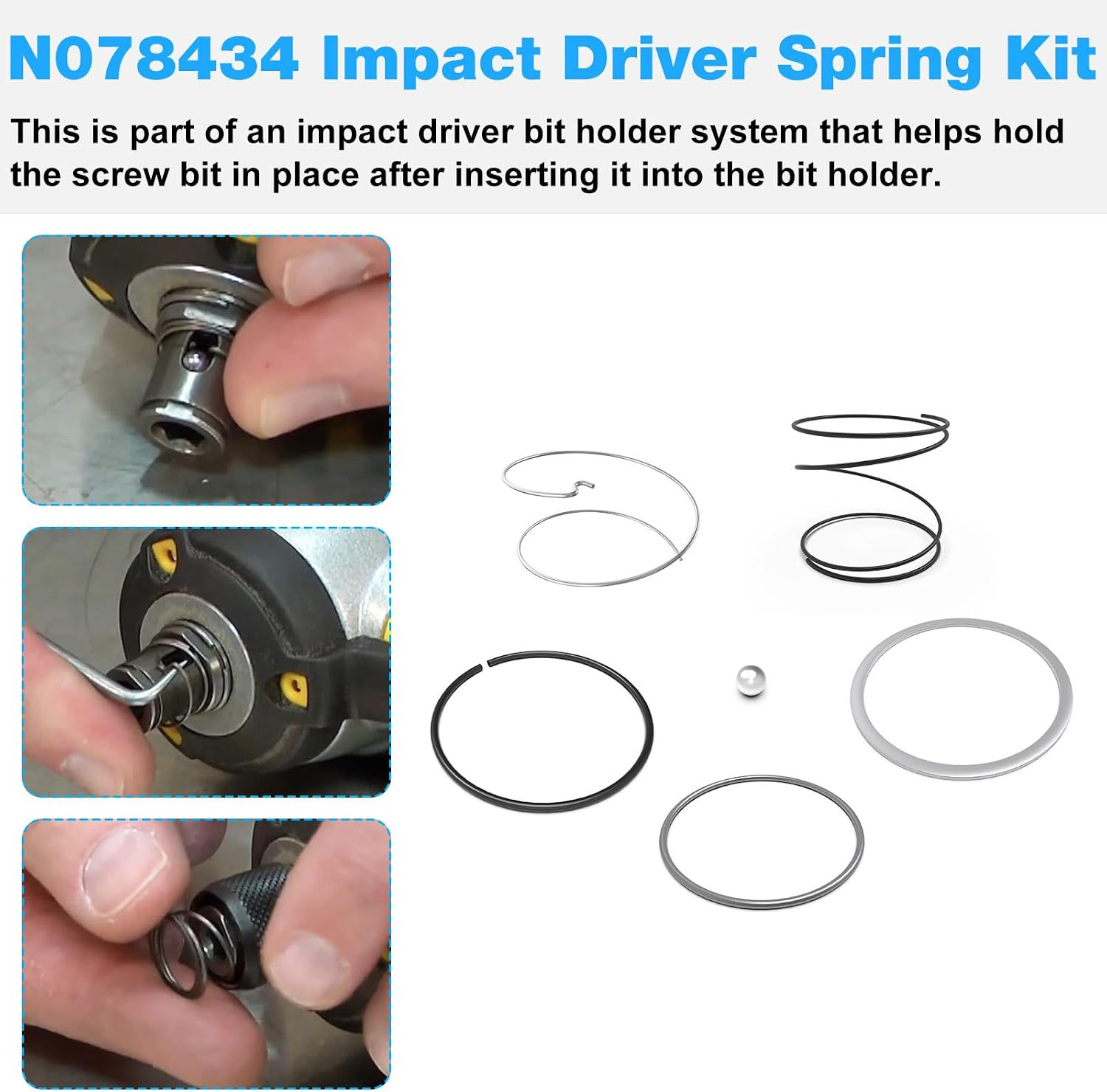 Updated DCF885 Impact Driver Spring Kit for Dewalt 20 V Impact Driver Parts D…