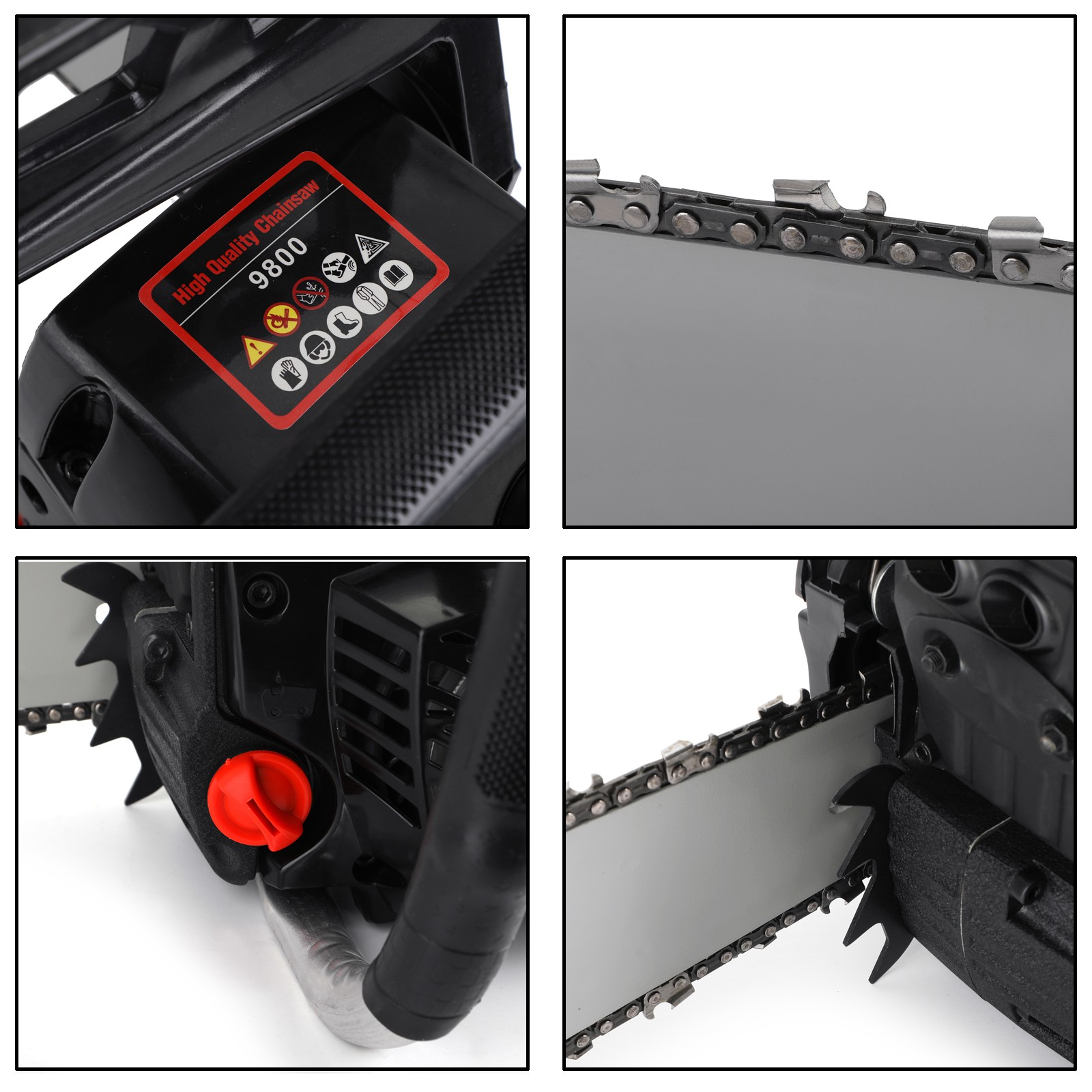 62cc Gas Chainsaw 20″ Bar Gasoline Powered Chain Saw 2 Cycle Engine Cutting USA