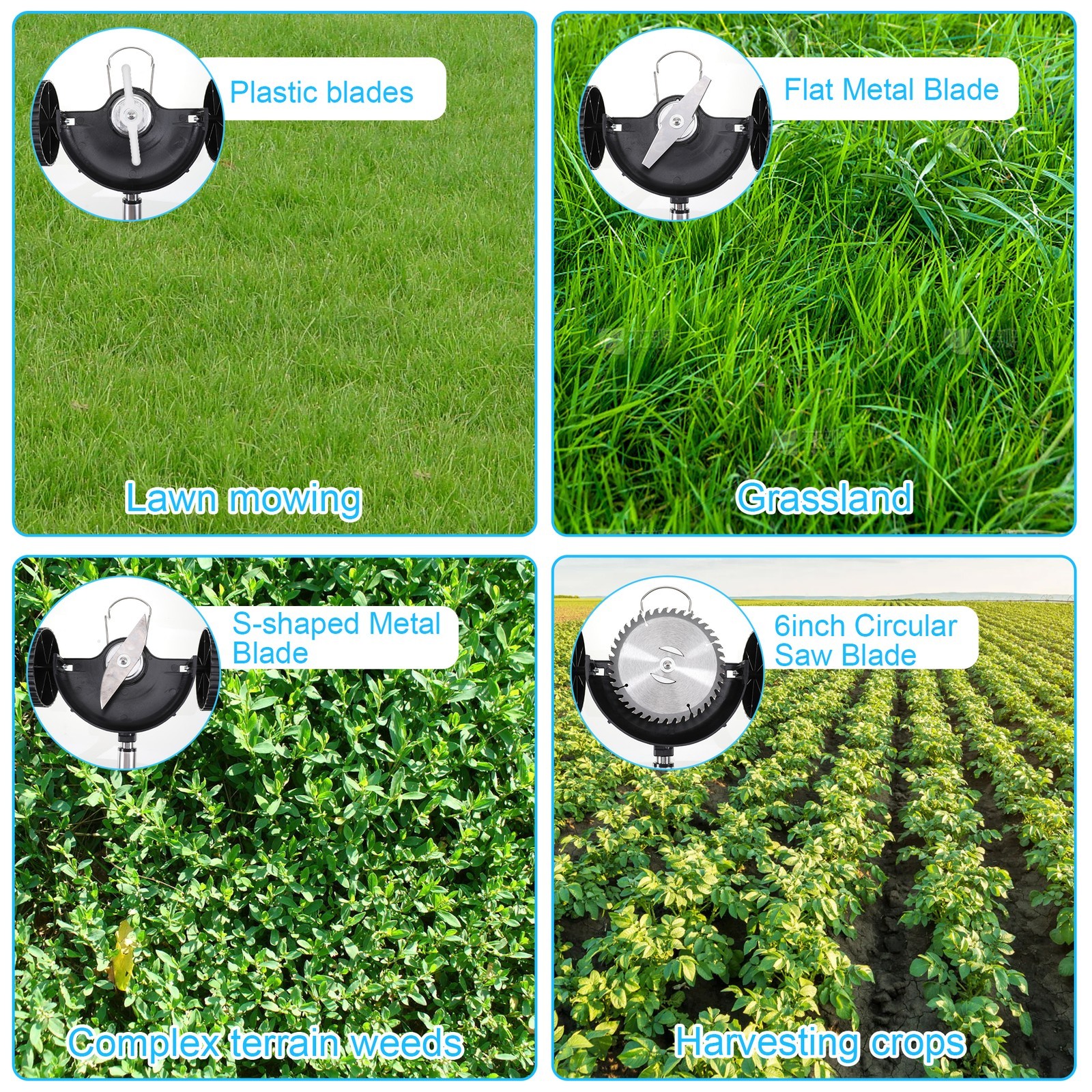24V Cordless Grass Trimmer Battery Weed Wacker Lawn Edger Cutter Garden Strimmer