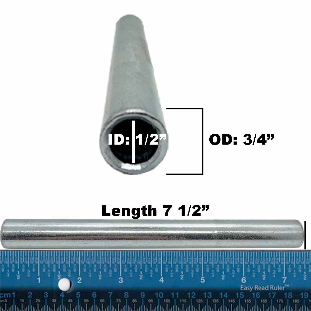 2Pk Spacer Bushing for Exmark Toro Scag 1-633959 43583 7.5in ID 1/2 OD 3/4