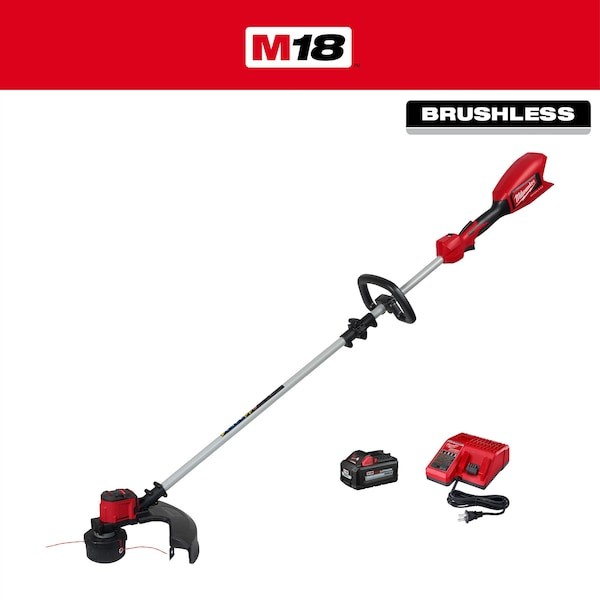 Milwaukee Tool 2828-21E String Trimmer Kit, Cordless, 18V Dc
