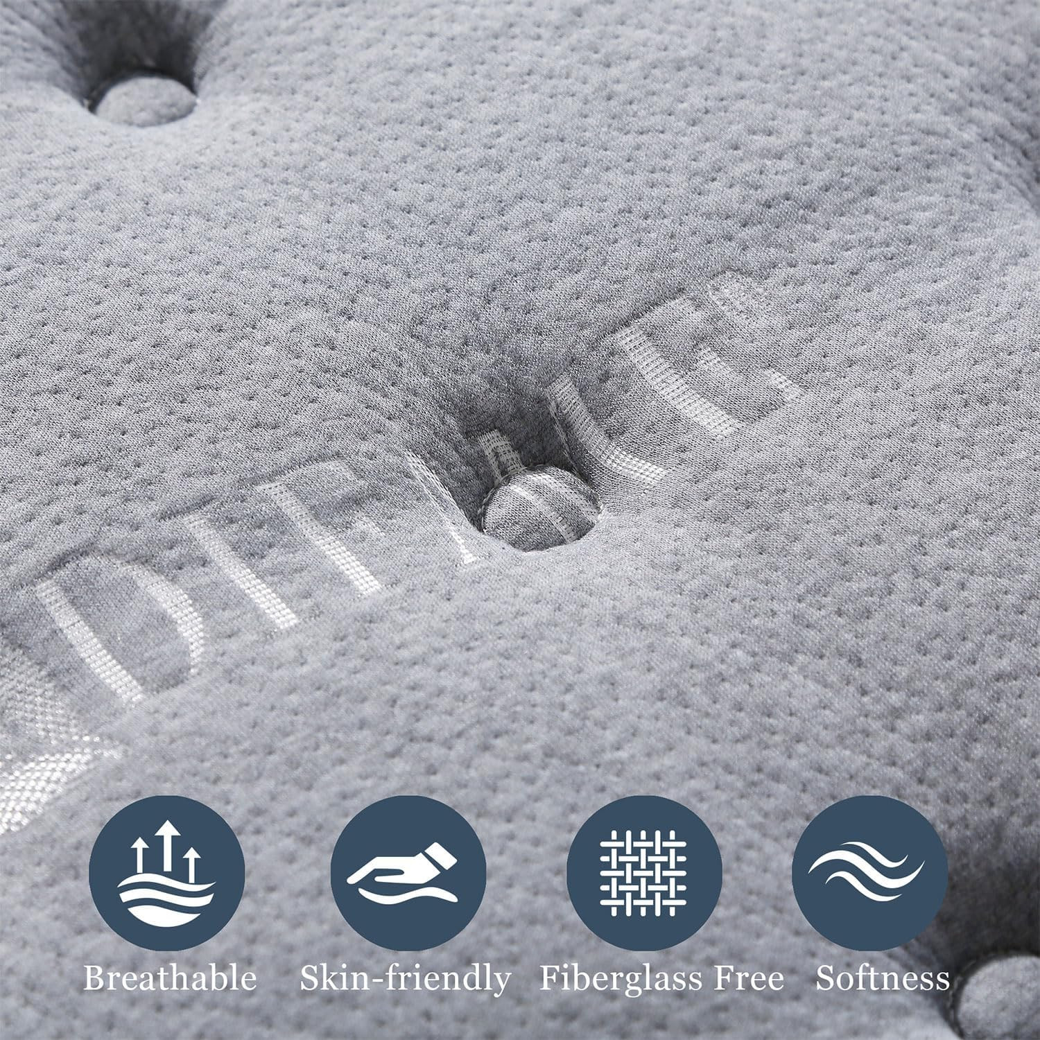 Luxury 8″ Hybrid Full Mattress – Pain Relief, Cooling, CertiPUR-US, 365-Night Tr