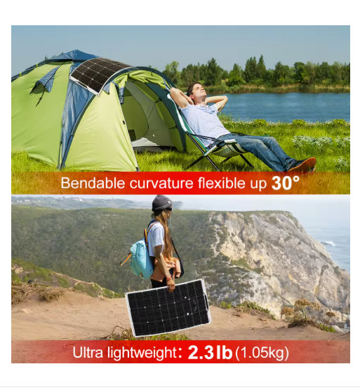 DOKIO 18V Flexible Solar Panel 100W-400W Monocrystalline