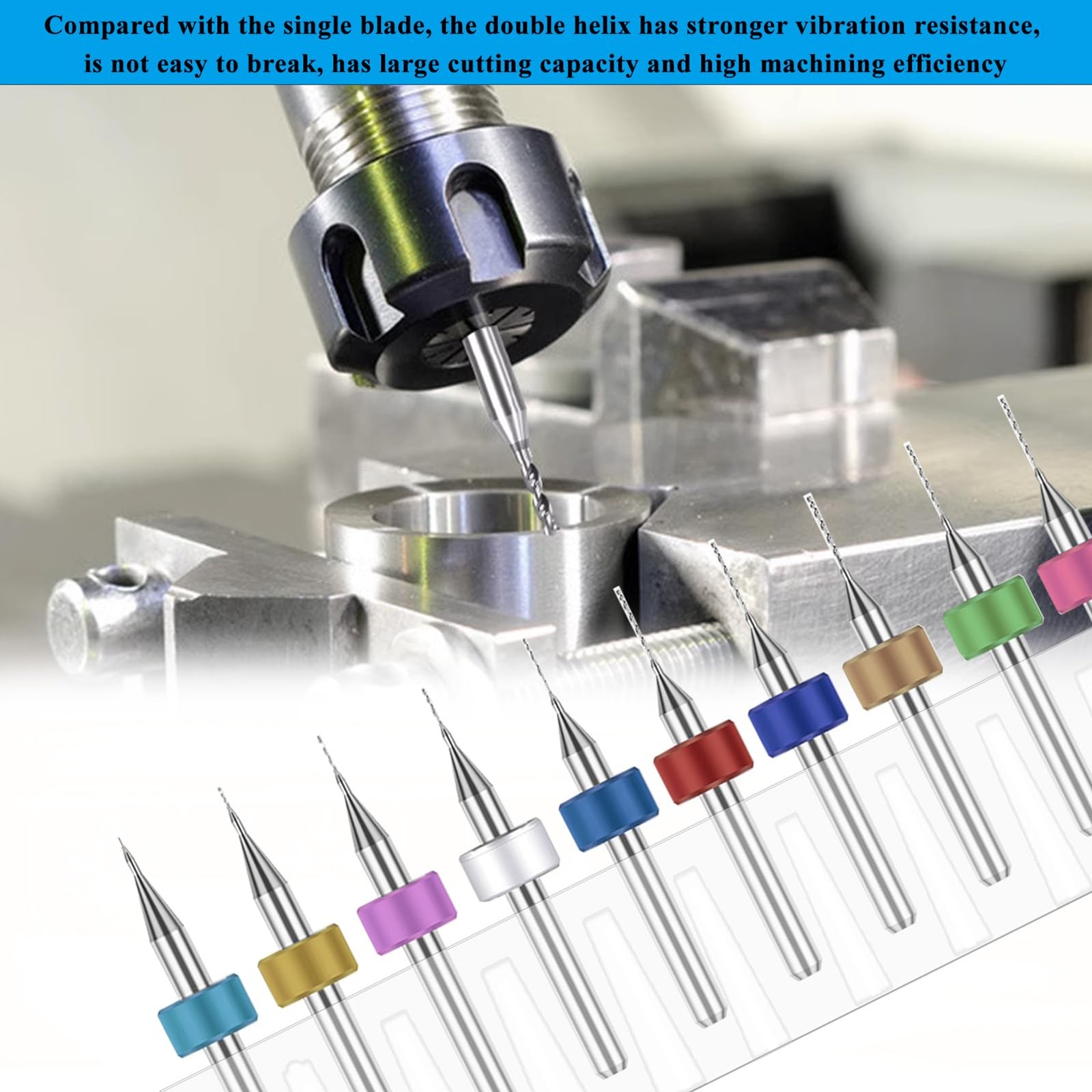 30pcs Micro Drill Bits Set for Most Rotary Tools,Spiral Flute 0.1mm-3mm Tungsten