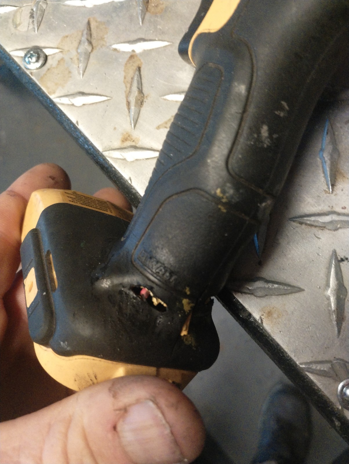 DEWALT DCF885 Impact Driver Tool Only Working But Cracked Handle