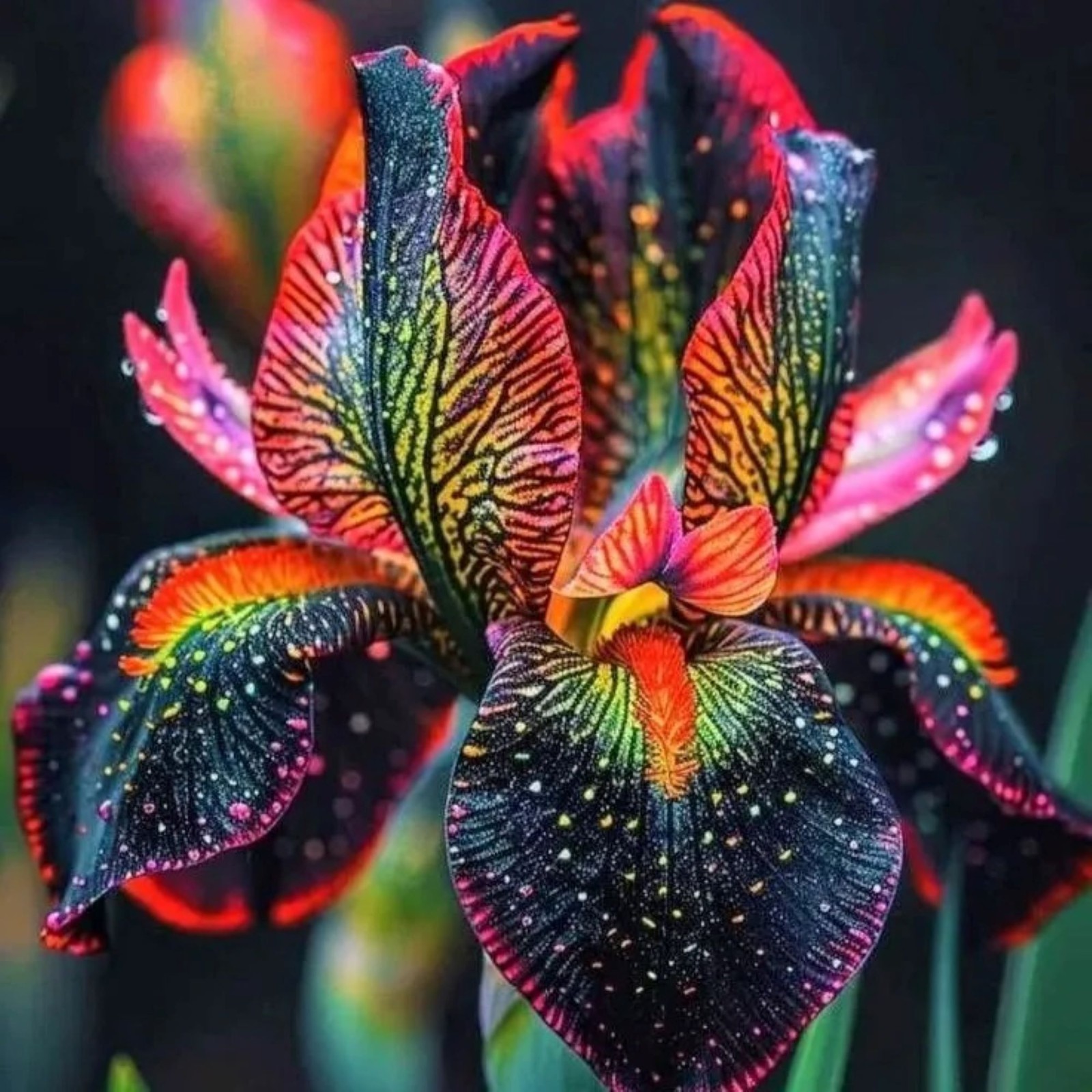 50 Iris Seeds Amber Glow Flower Plant (much less money than bulbs)