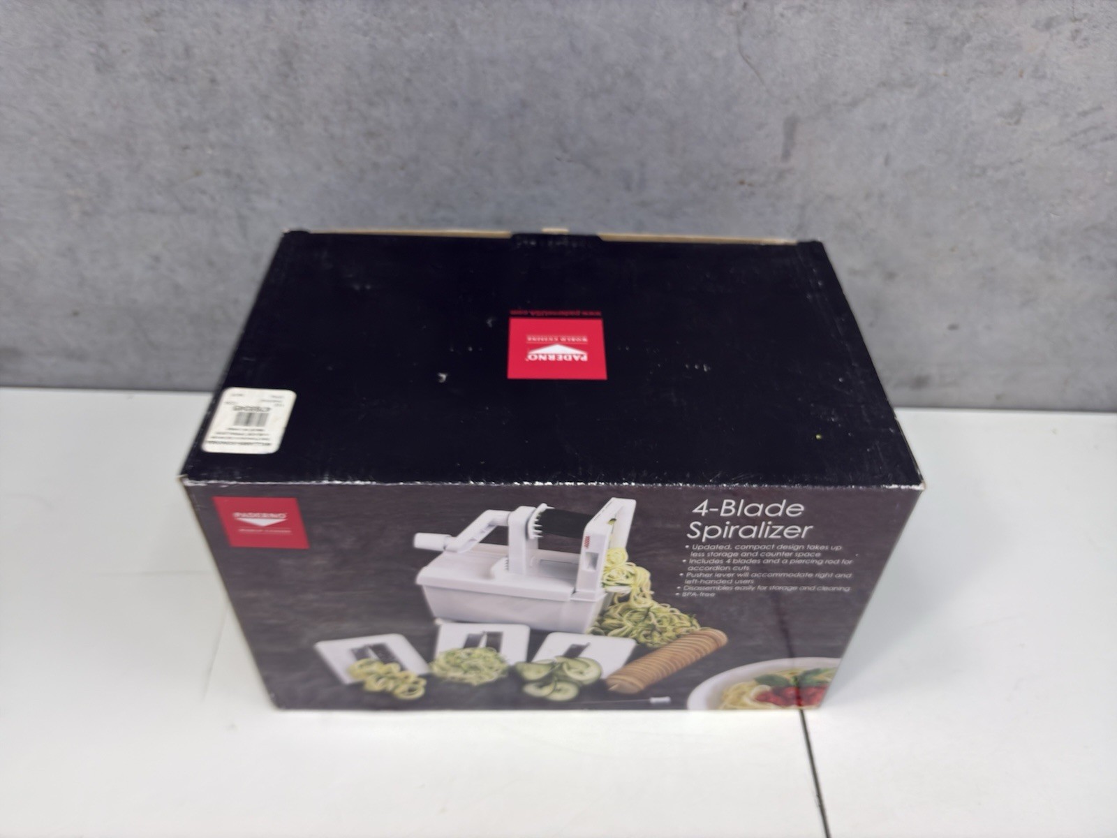 Vegetable Slicer / Spiralizer New in box Paderno World Cuisine 4-Blade Folding