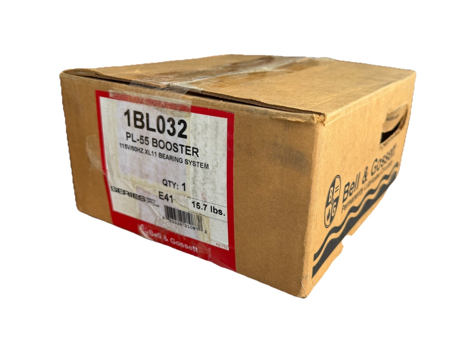 Bell & Gossett Xylem Booster Pump PL-55 115V 500W 4.7A 1BL032
