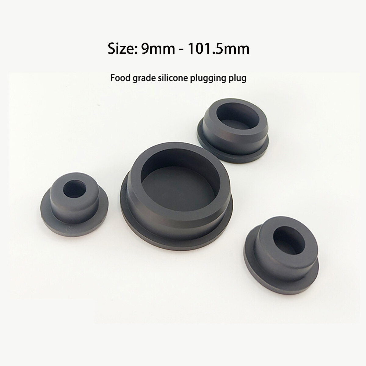 Black Rubber Hole Plug (9mm-101.5mm) – Durable Plug and Cap Ends for Holes