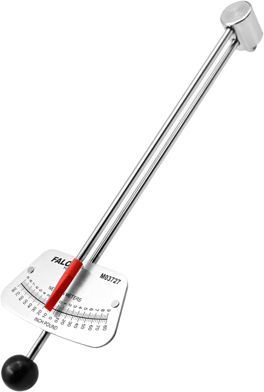 1/4-inch Drive Beam Torque Wrench – 0-80 Inch/Pounds and 0-9 Newton/Meter Torque