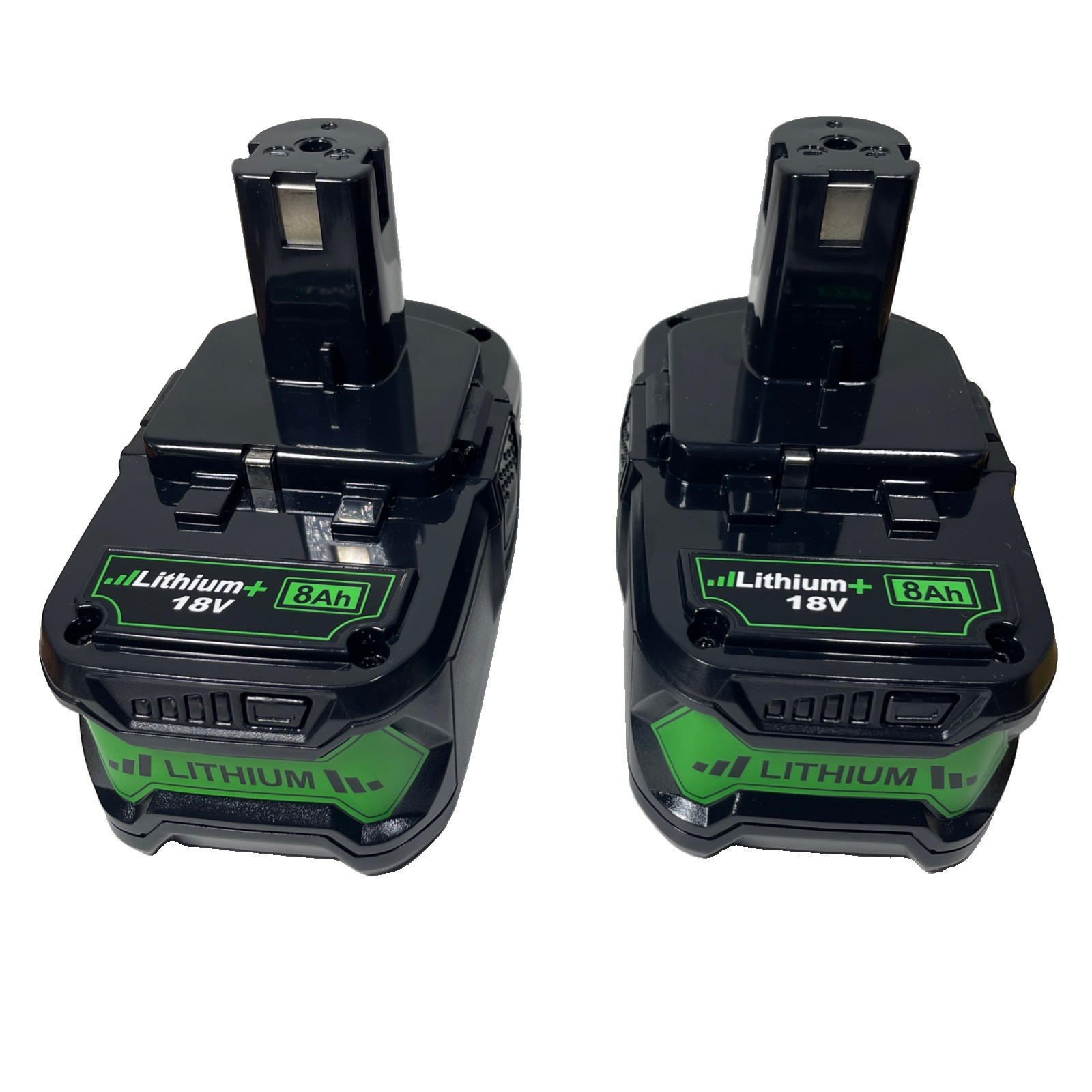 1-2PCS For RYOBI P108 18V High Capacity 8.0Ah Battery Lithium-Ion One Plus P107