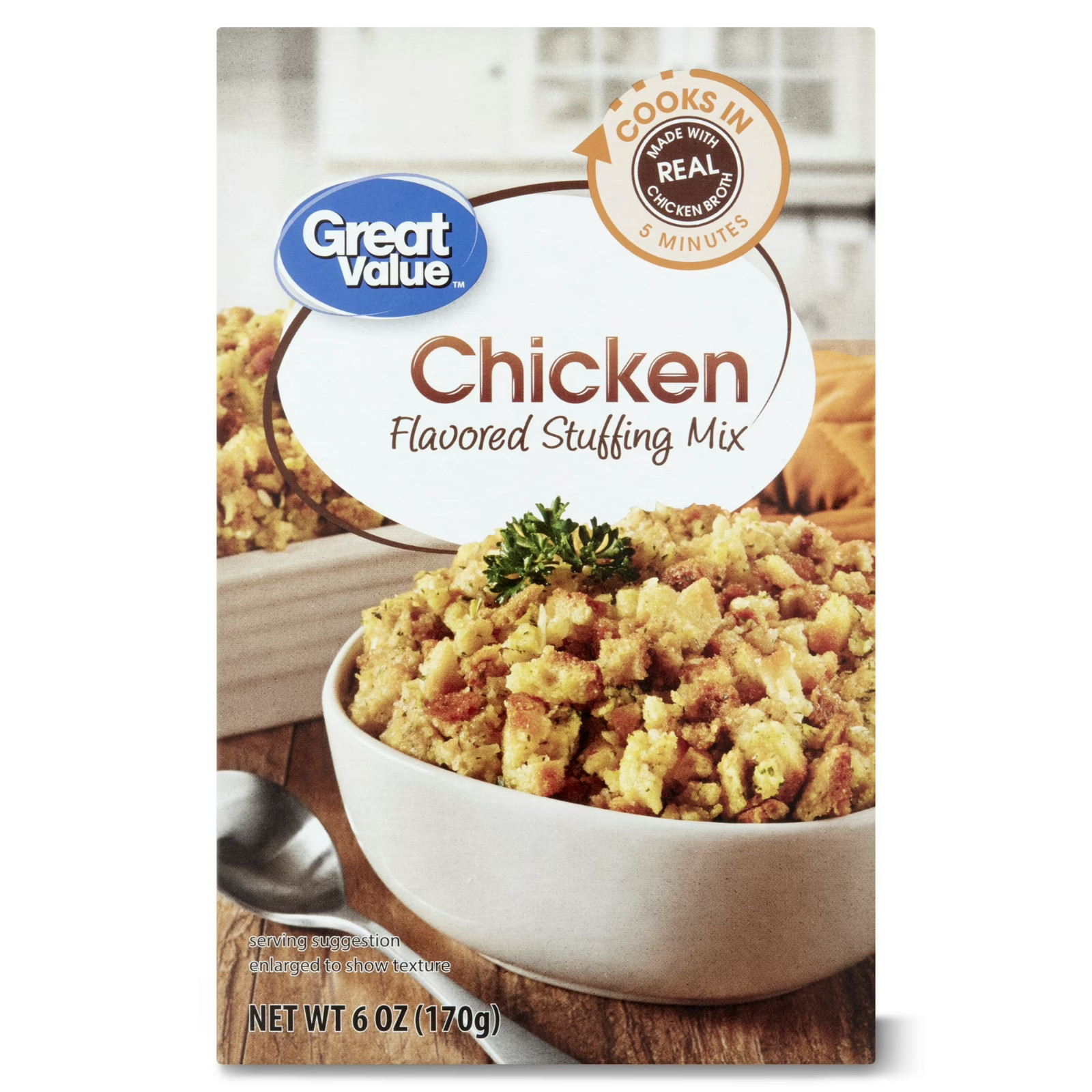 (8 Pack) Great Value Chicken-Flavored Stuffing Mix, 6 Oz FAST FREE SHIPPING..