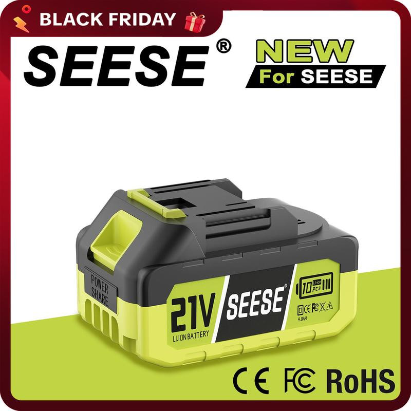 SEESE 21V Max Lithium Battery Pack Compatible with SEESE 21V Cordless Power Tool