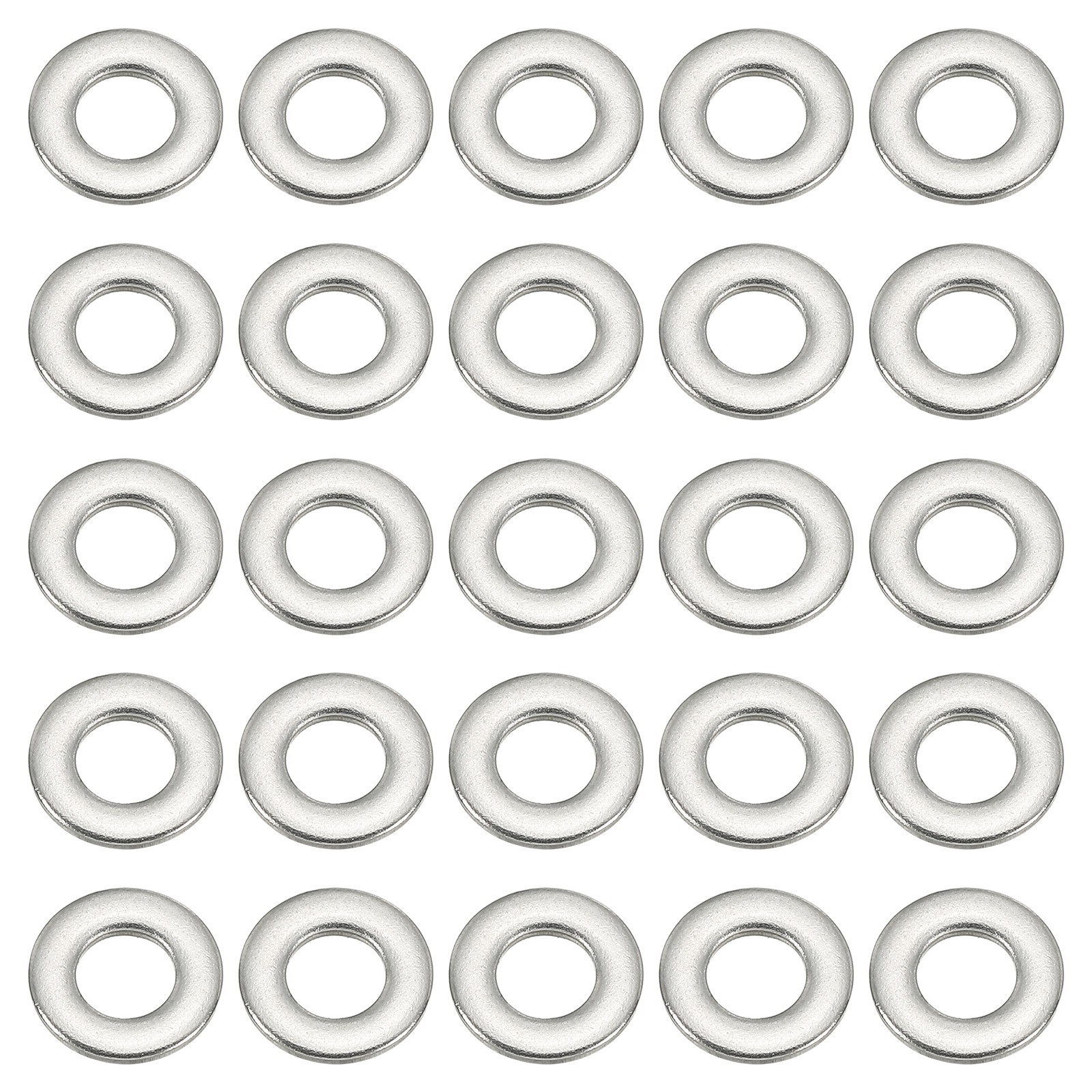 200 Pcs 304 Stainless Steel Flat Washer Metal Fender Washers (M4x9mm)