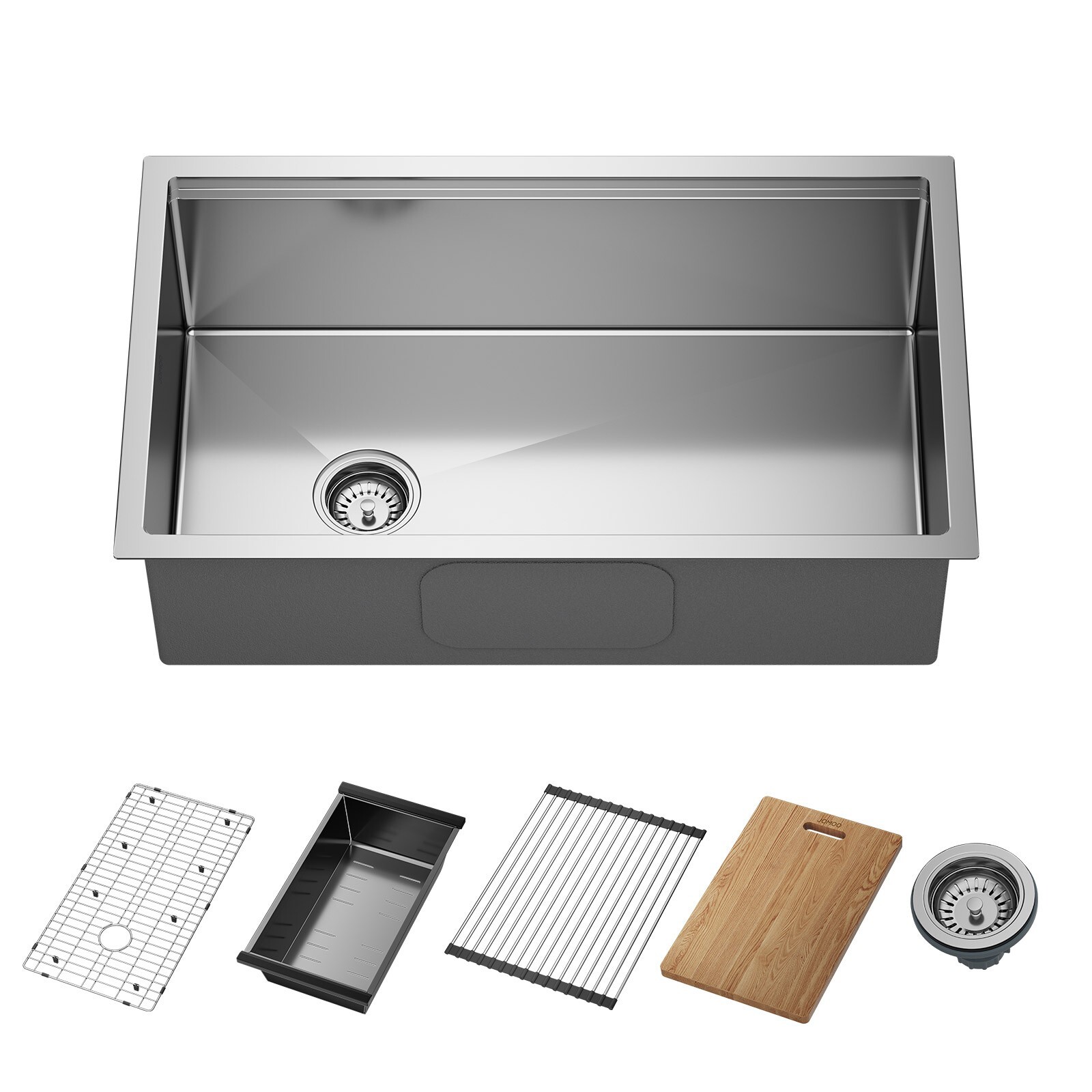 JOMOO 32″ Nano Coated Kitchen Sink Stainless Steel Single Bowl Undermount