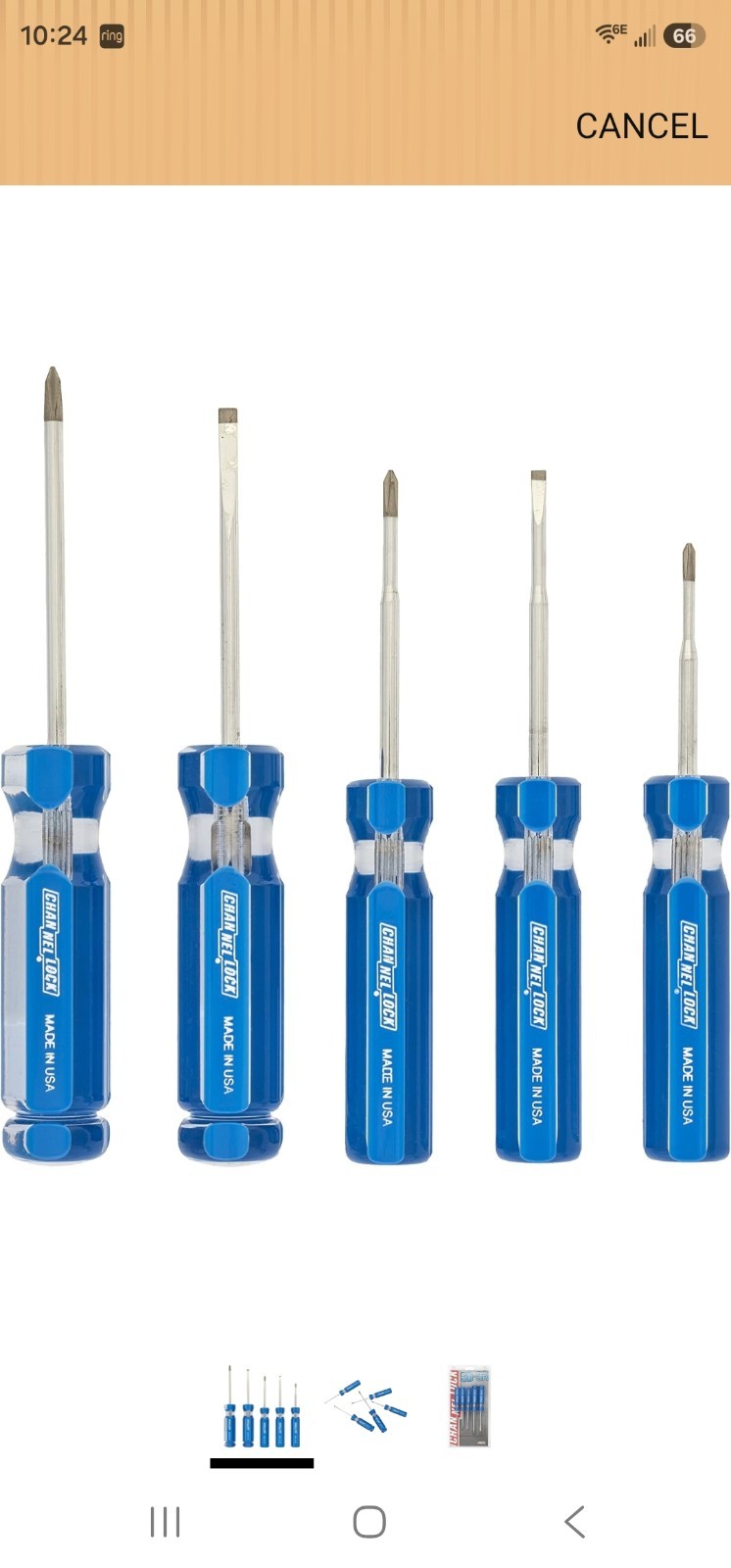 Channellock Screwdriver Set SD-5A 5pc Precision Professional – Alloy Steel