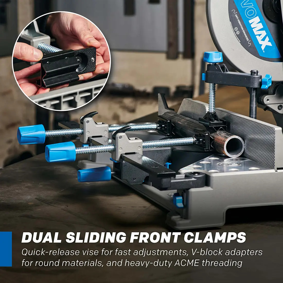 Evolution S14MCS: Cold Cut Mitering Chop Saw With 14 in. EVOMAX14ST Blade