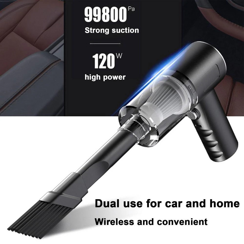 120W Handheld Cordless Vacuum Cleaner Small Mini Portable Car Auto Home Wireless