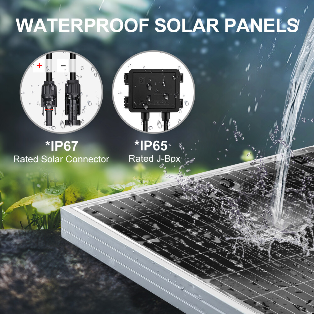 Dokio 4X 100w 400w Rigid Monocrystalline Solar Panel for Home/Caravan/RV/Boat