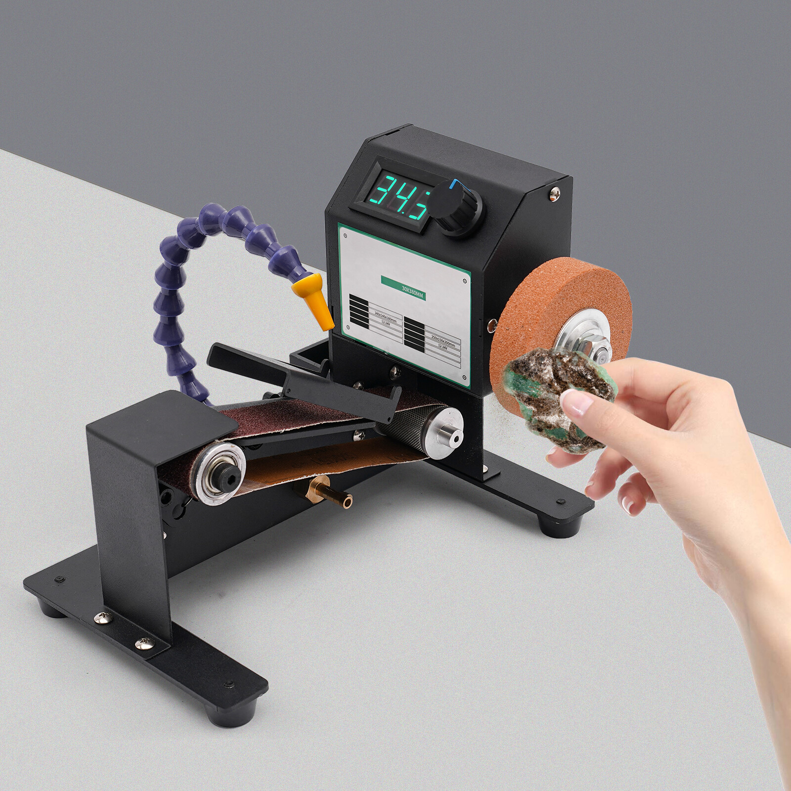 DIY Mini Electric Belt Grinder Machine Grinding Polishing Abrasive Belts Sander