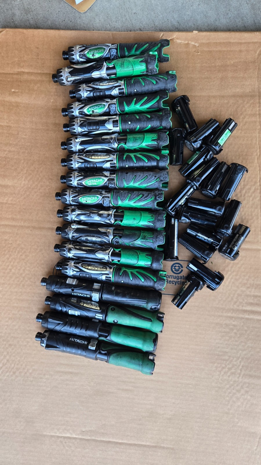 HITACHI 3.6V Li-Ion Screwdrivers, batteries and chargers.