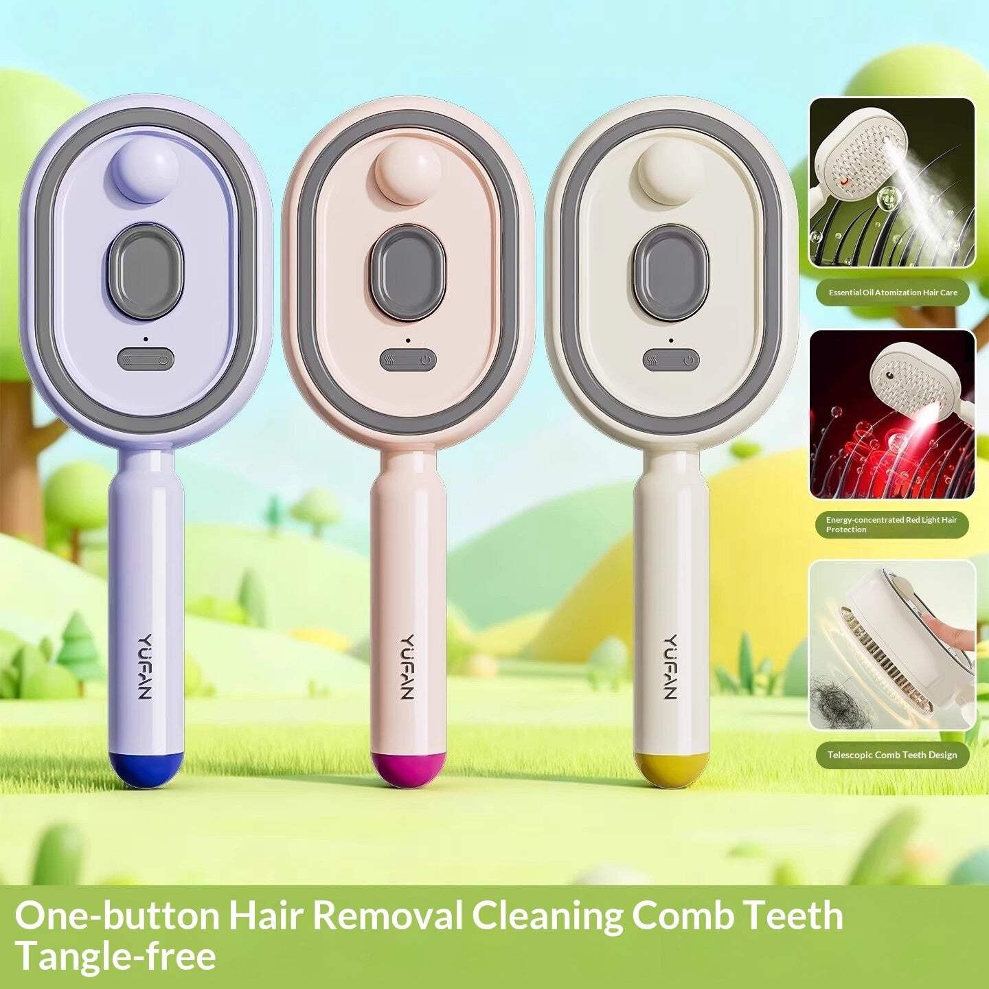 Electric Spray Airbag Massage Comb With Essential Oil Atomization For Hair Nouri